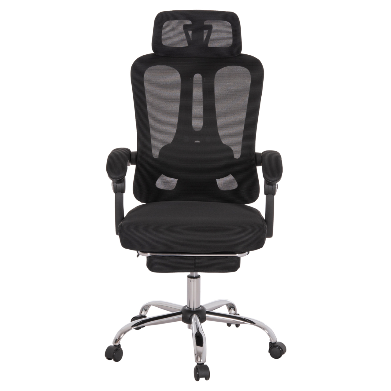 OFFICE CHAIR BARNET HM18258.01 BLACK MESH-BLACK FRAME NYLON 61x62x123Hcm. [3]