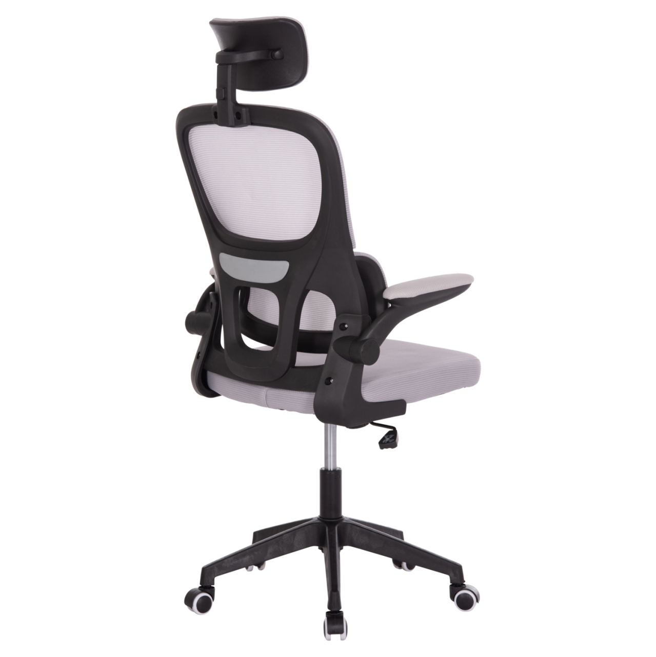 OFFICE CHAIR BASTON HM18236.02 GREY MESH FABRIC and BLACK PP FRAME 64x60x127Hcm. [5]
