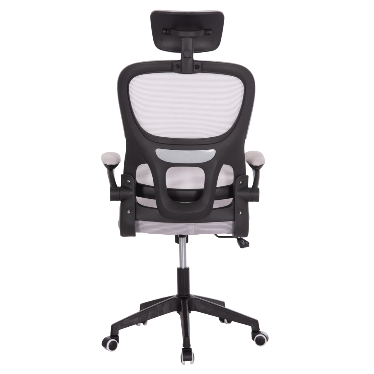 OFFICE CHAIR BASTON HM18236.02 GREY MESH FABRIC and BLACK PP FRAME 64x60x127Hcm. [6]