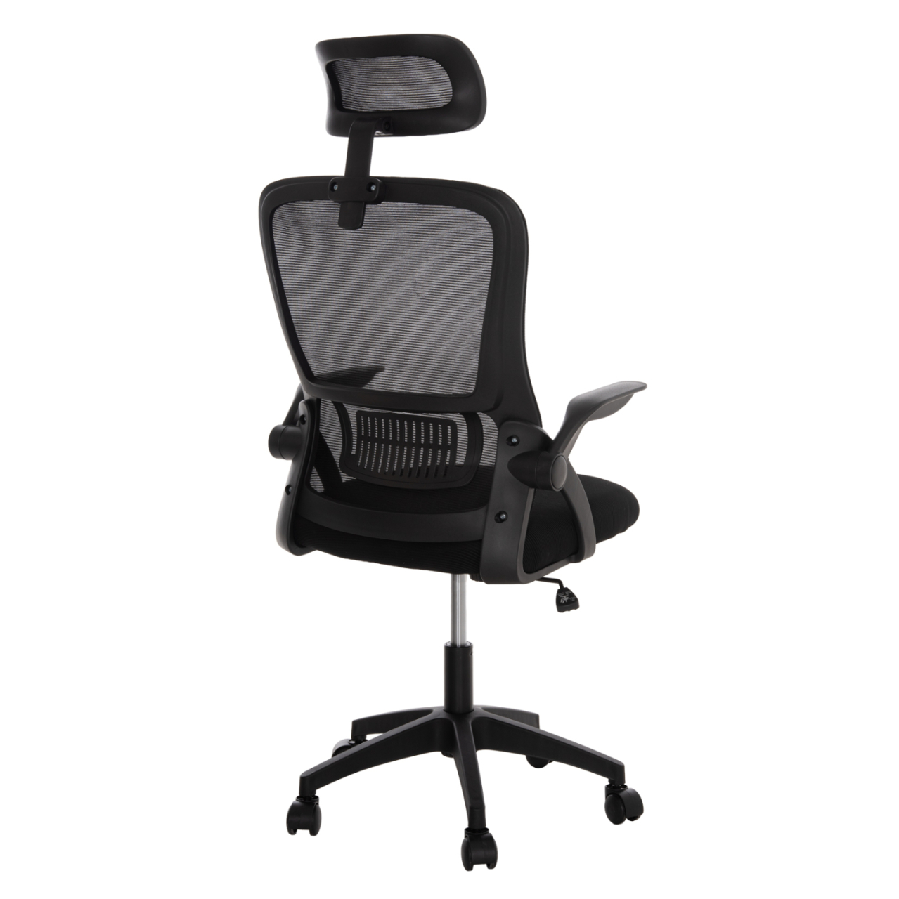 OFFICE CHAIR BLAZER HM1205.01 BLACK MESH FABRIC--BLACK ARMS 60x58x110-130Hcm. [5]