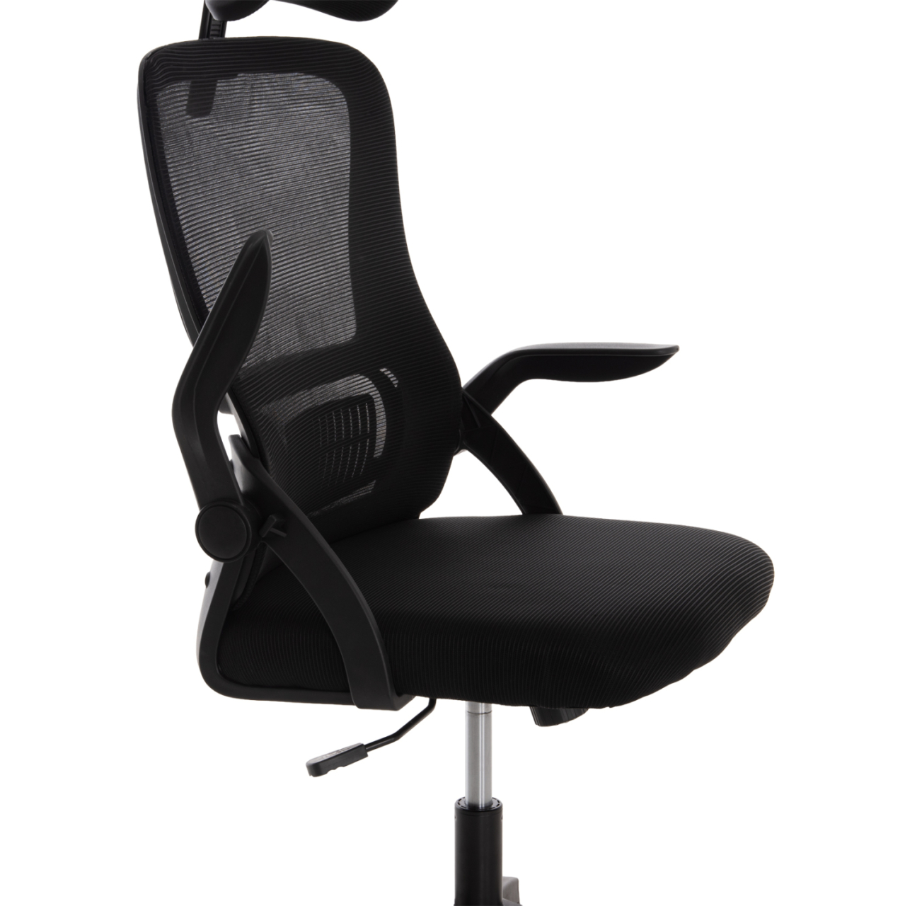 OFFICE CHAIR BLAZER HM1205.01 BLACK MESH FABRIC--BLACK ARMS 60x58x110-130Hcm. [8]