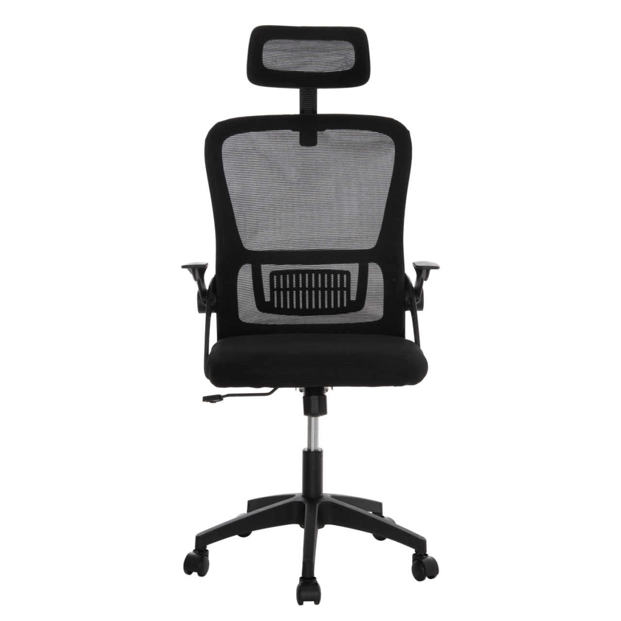 OFFICE CHAIR BLAZER HM1205.01 BLACK MESH FABRIC--BLACK ARMS 60x58x110-130Hcm. [3]