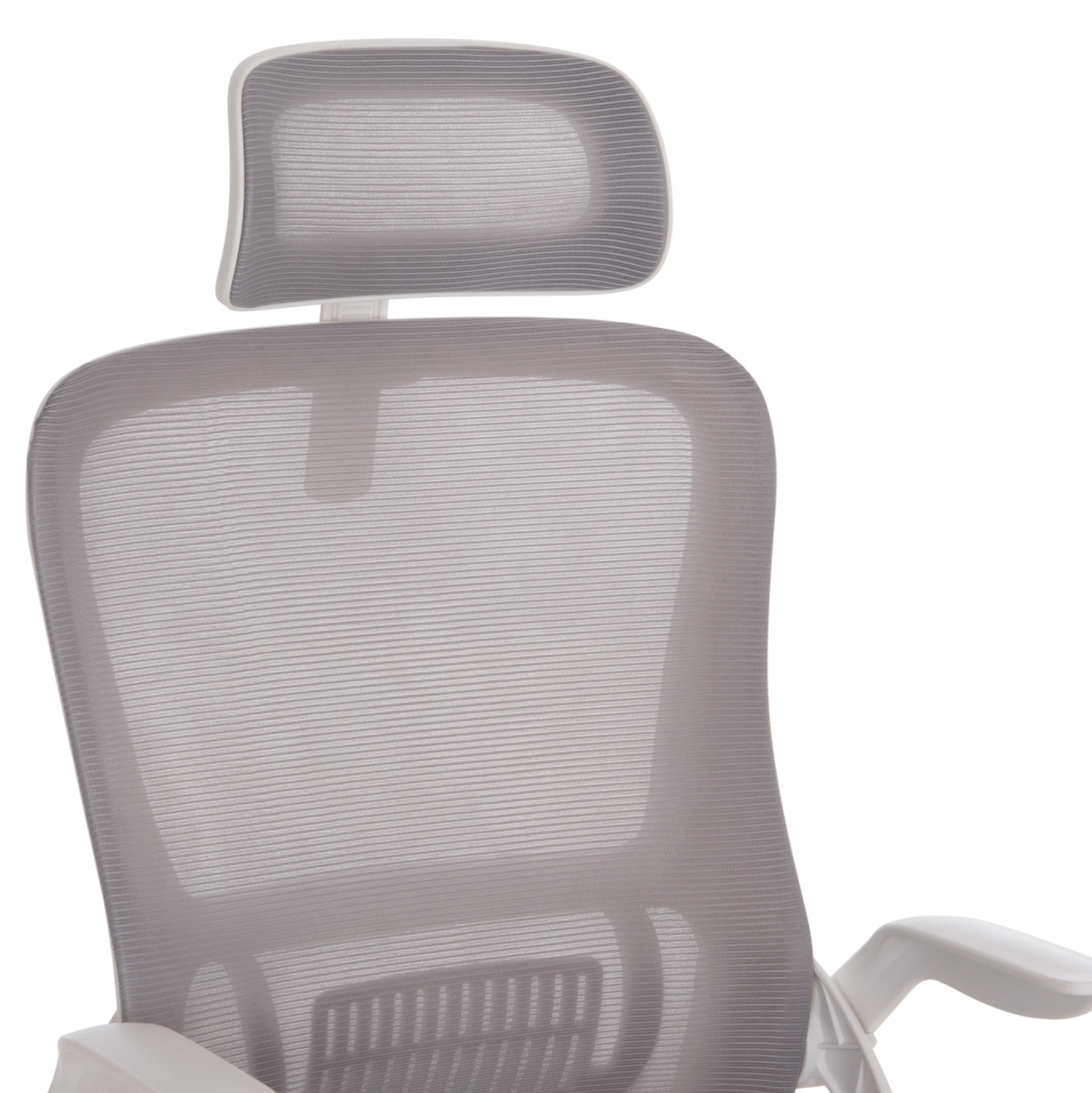 OFFICE CHAIR BLAZER HM1205.02 GREY MESH FABRIC--WHITE ARMS 60x58x110-130Hcm. [7]