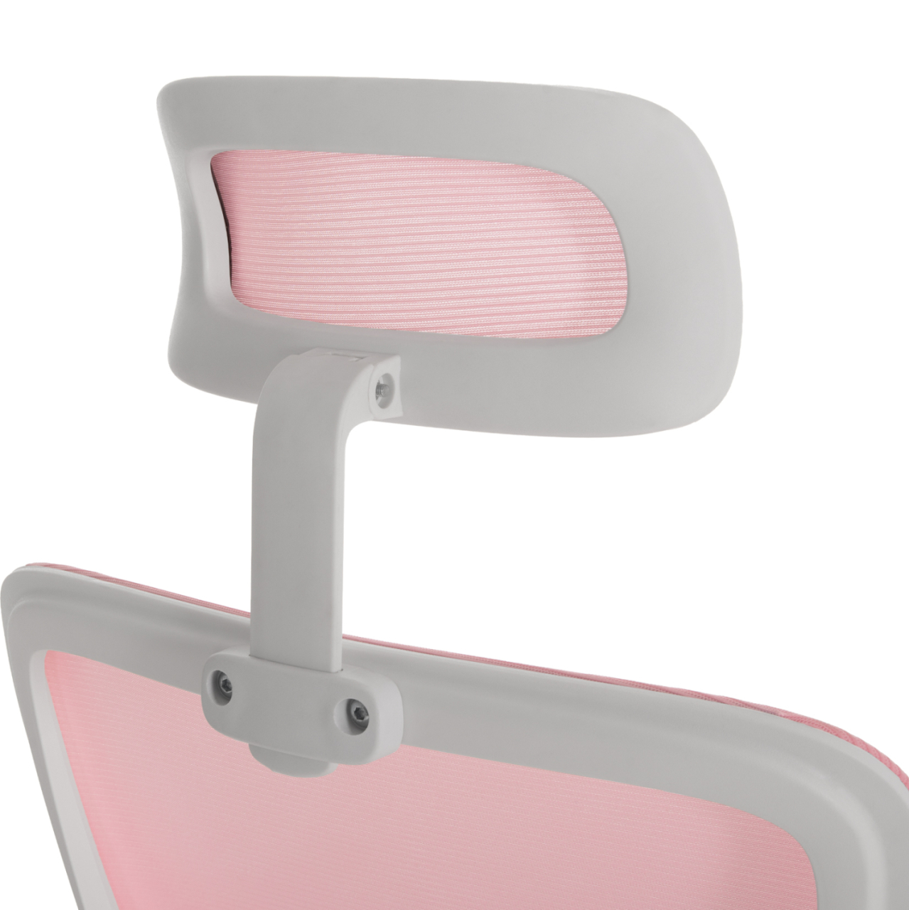 OFFICE CHAIR BLAZER HM1205.04 PINK MESH FABRIC--WHITE ARMS 60x58x110-130Hcm. [10]