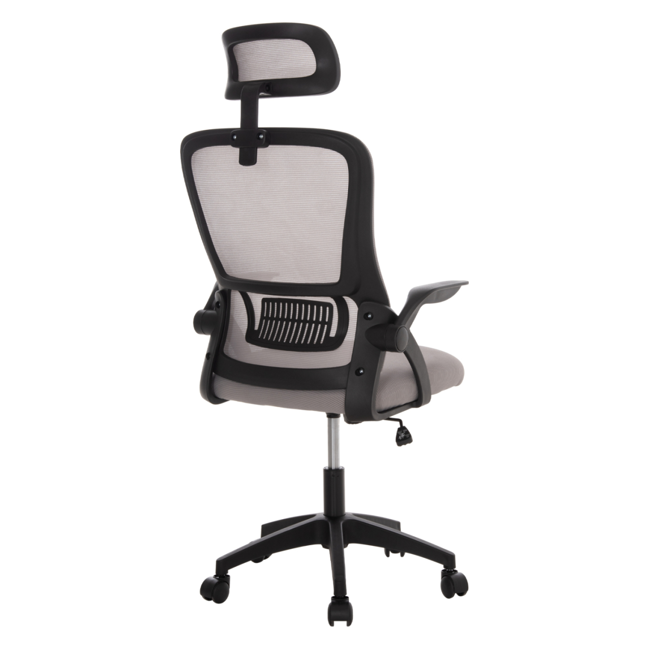 OFFICE CHAIR BLAZER HM1205.05 GREY MESH FABRIC--BLACK FRAME 60x58x110-130Hcm. [5]