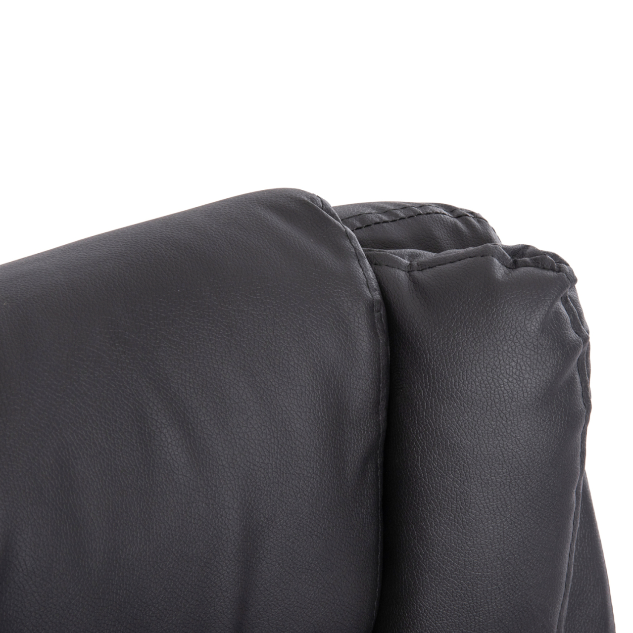OFFICE CHAIR CANAN HM1201 BLACK PVC--CHROME BASE 66x61x105Hcm. [8]