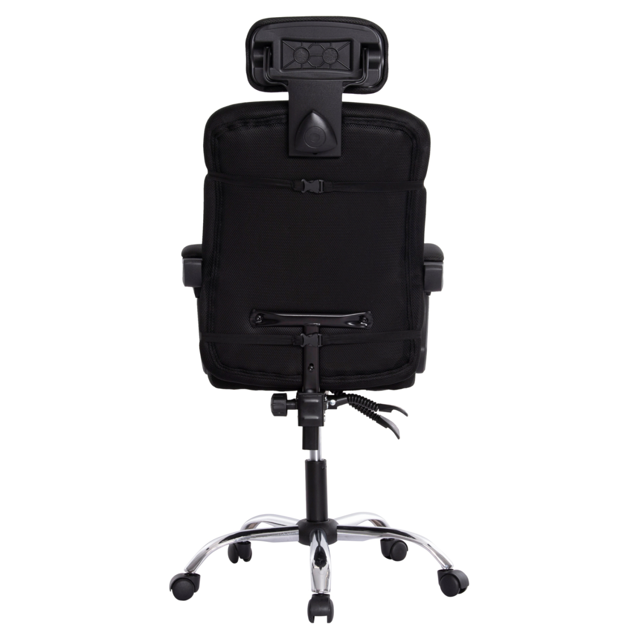 OFFICE CHAIR CRONER HM1196.01 BLACK MESH-BLACK METAL BASE 58x99x120Hcm. [7]