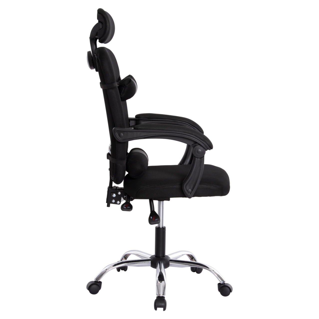 OFFICE CHAIR CRONER HM1196.01 BLACK MESH-BLACK METAL BASE 58x99x120Hcm. [4]