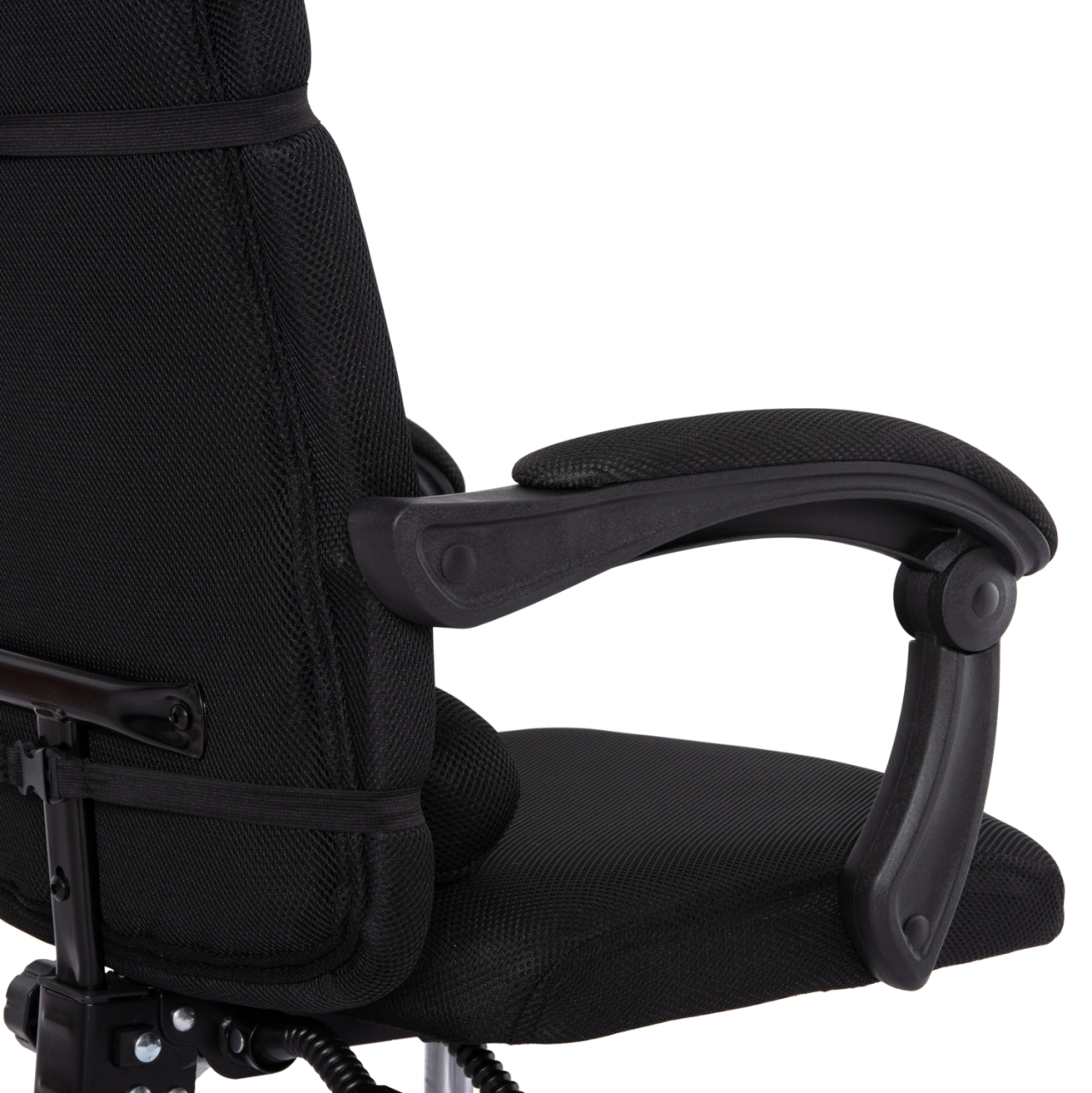 OFFICE CHAIR CRONER HM1196.01 BLACK MESH-BLACK METAL BASE 58x99x120Hcm. [9]