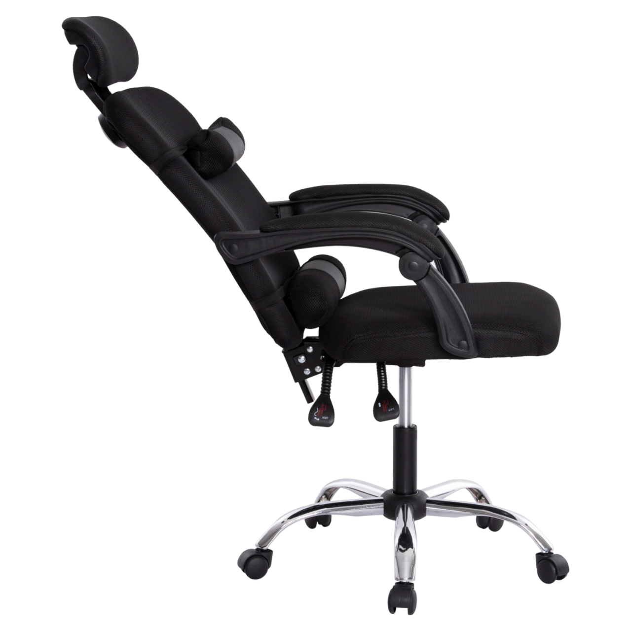 OFFICE CHAIR CRONER HM1196.01 BLACK MESH-BLACK METAL BASE 58x99x120Hcm. [5]