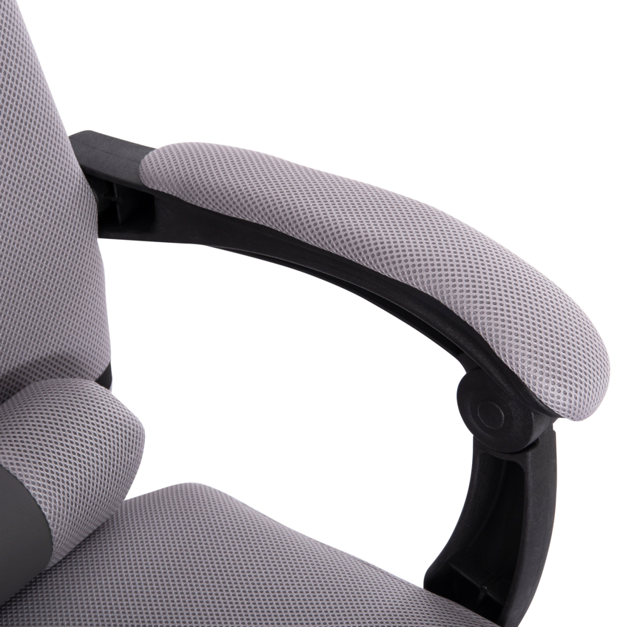OFFICE CHAIR CRONER HM1196.02 GREY MESH-CHROME METAL BASE-BLACK FRAME 58x67x124Hcm. [9]