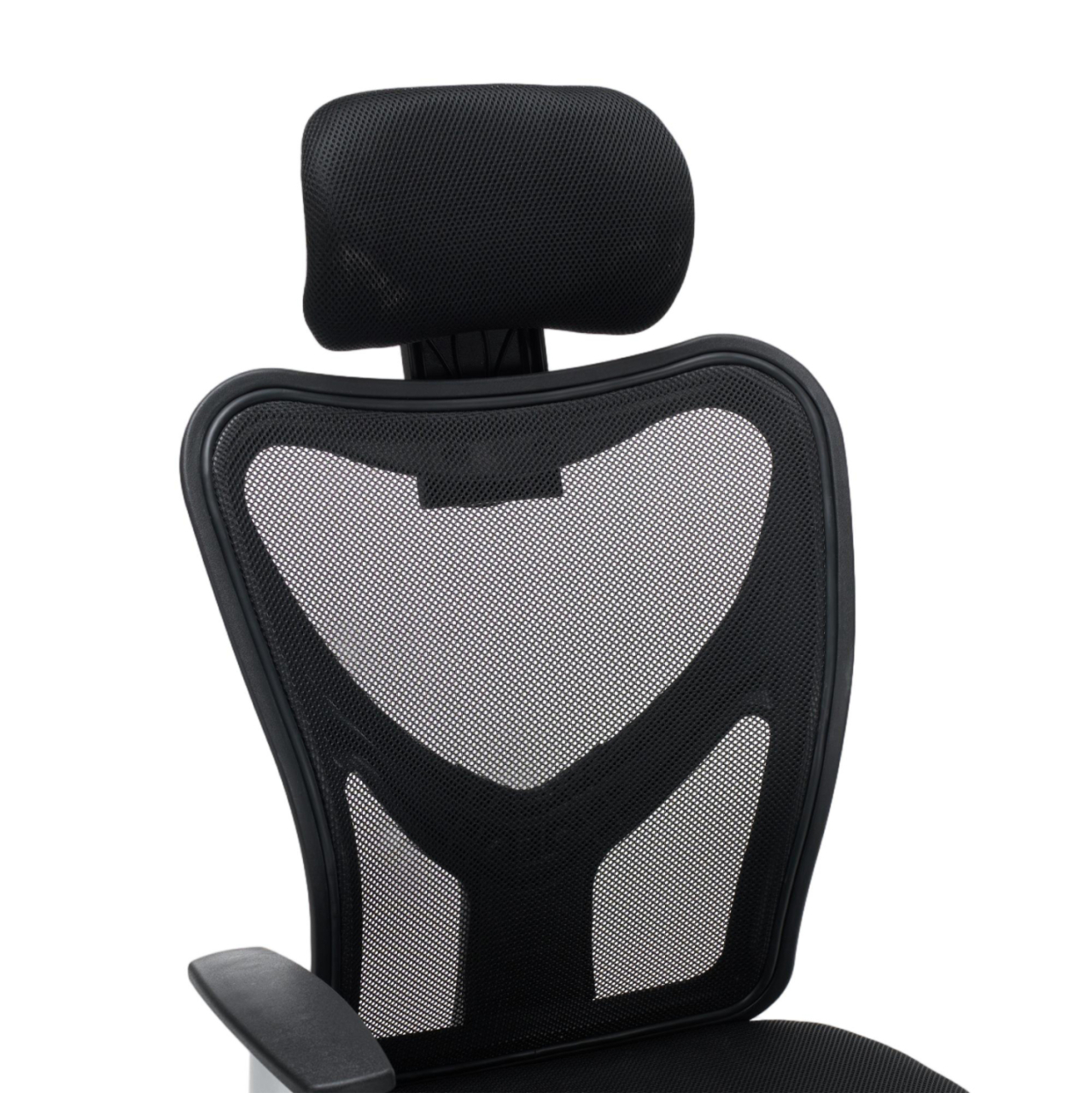 OFFICE CHAIR CUORE HM1207.01 BLACK MESH FABRIC-BLACK FRAME--CHROMED BASE 63x61x125Hcm. [7]