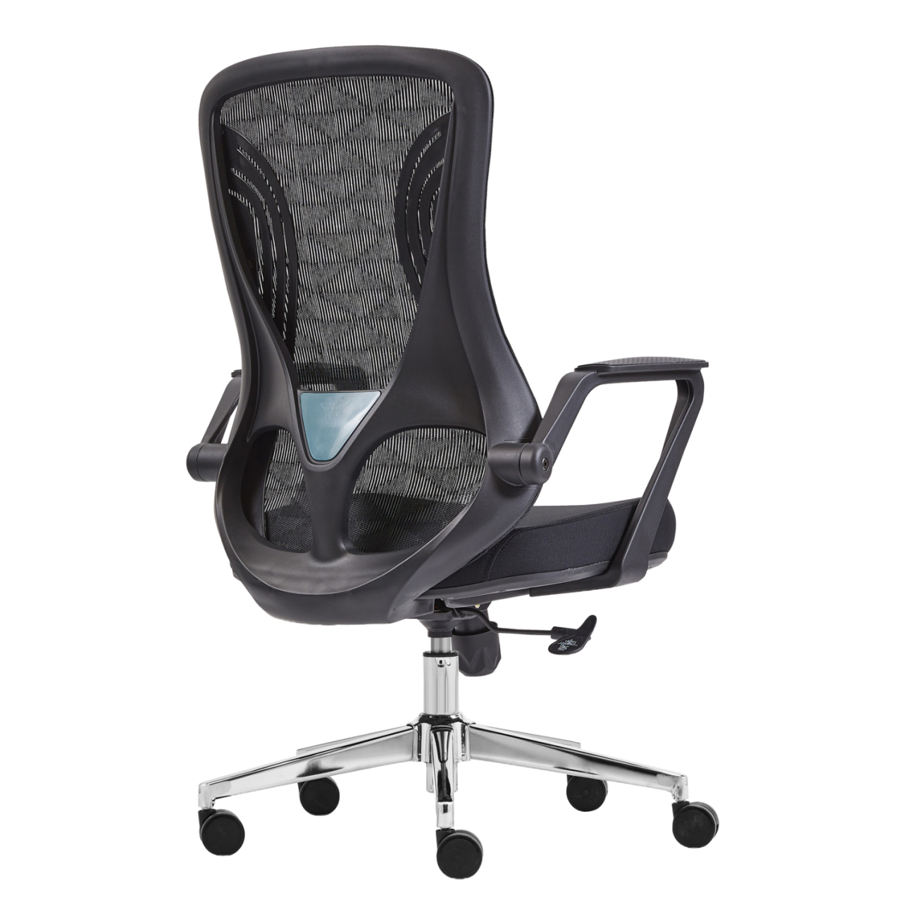 OFFICE CHAIR DECIFER HM1212.01 BLACK MESH FABRIC--CHROMED BASE 61x60x110Hcm. [5]