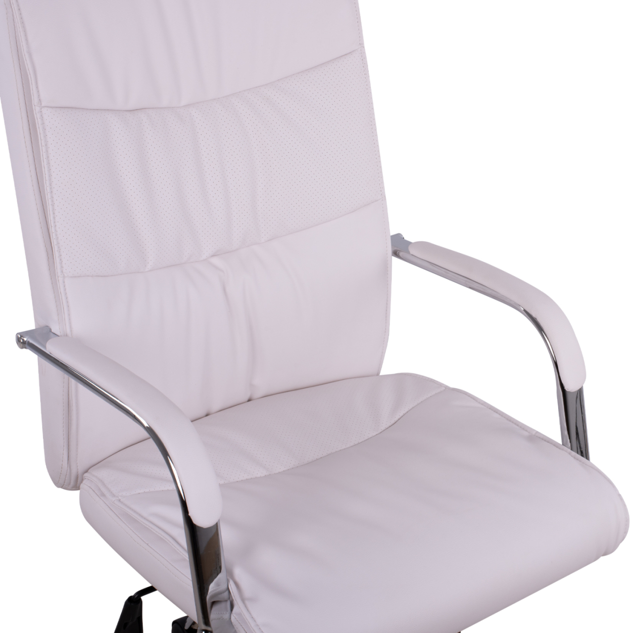 Office Chair Director's White with chromed base Jacob HM1044.12 57x75,5x100 cm [8]