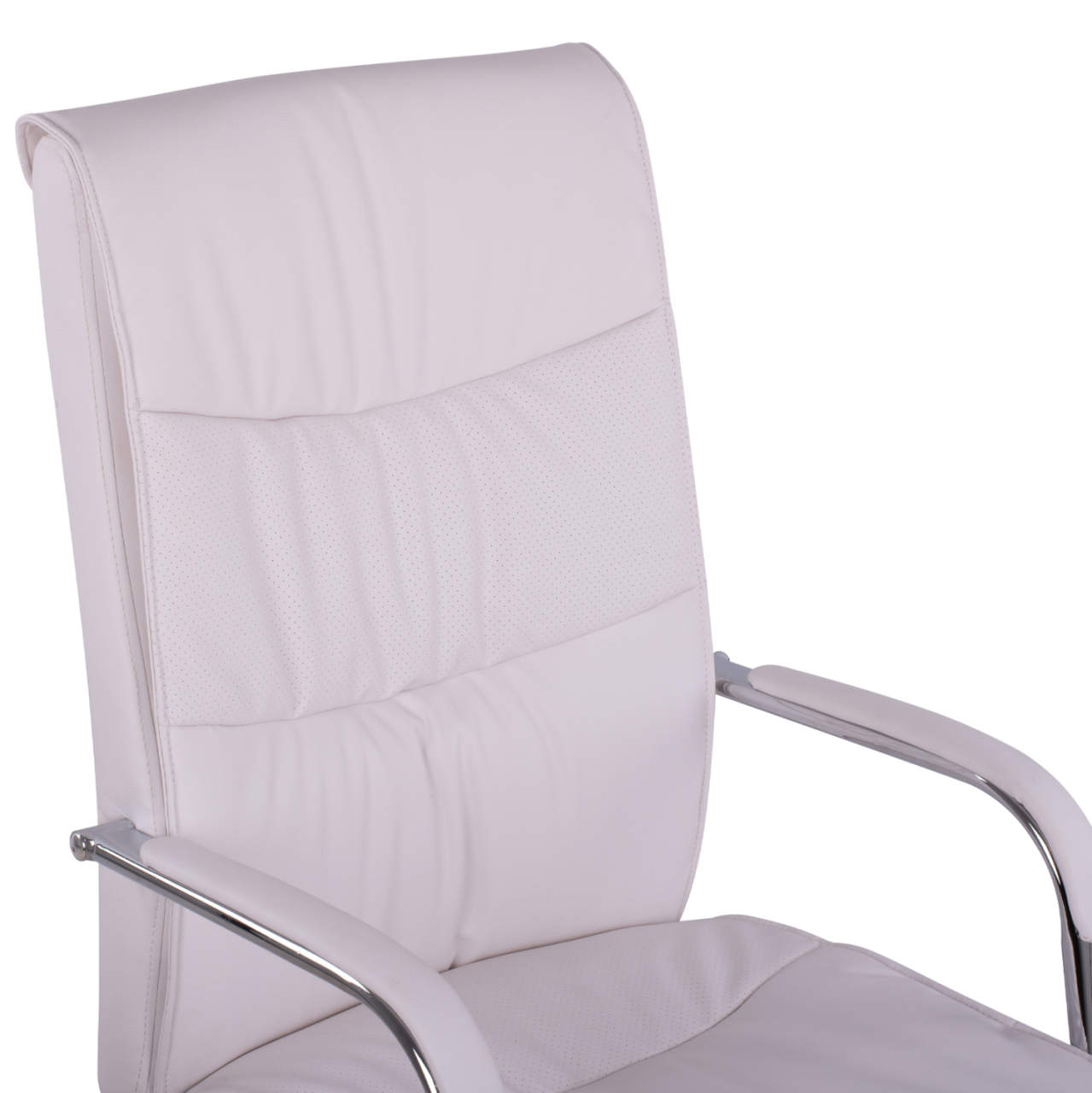 Office Chair Director's White with chromed base Jacob HM1044.12 57x75,5x100 cm [7]