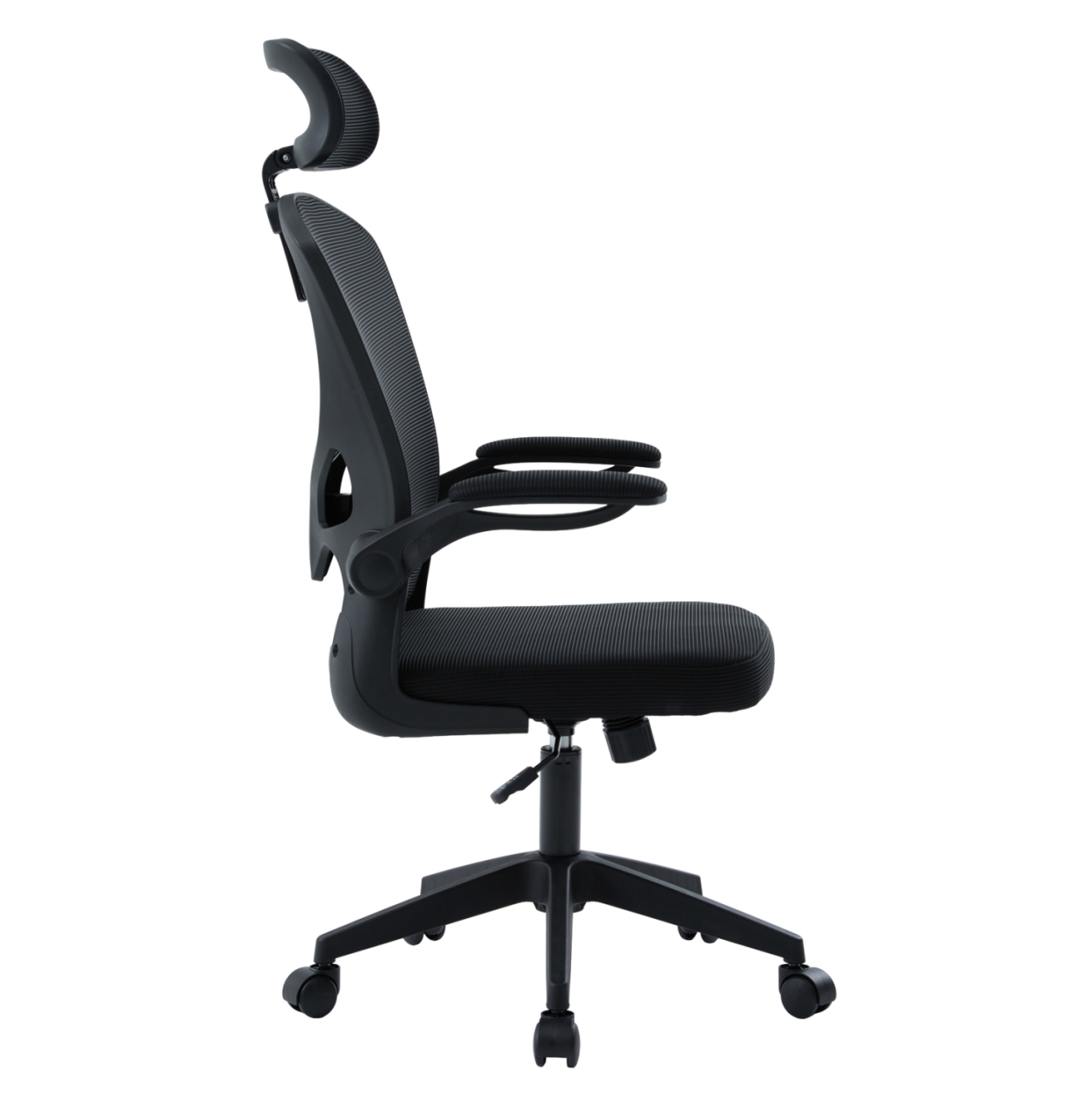 OFFICE CHAIR FLOATER HM1230.01 BLACK MESH FABRIC and PP 62x62x115-125Hcm. [4]