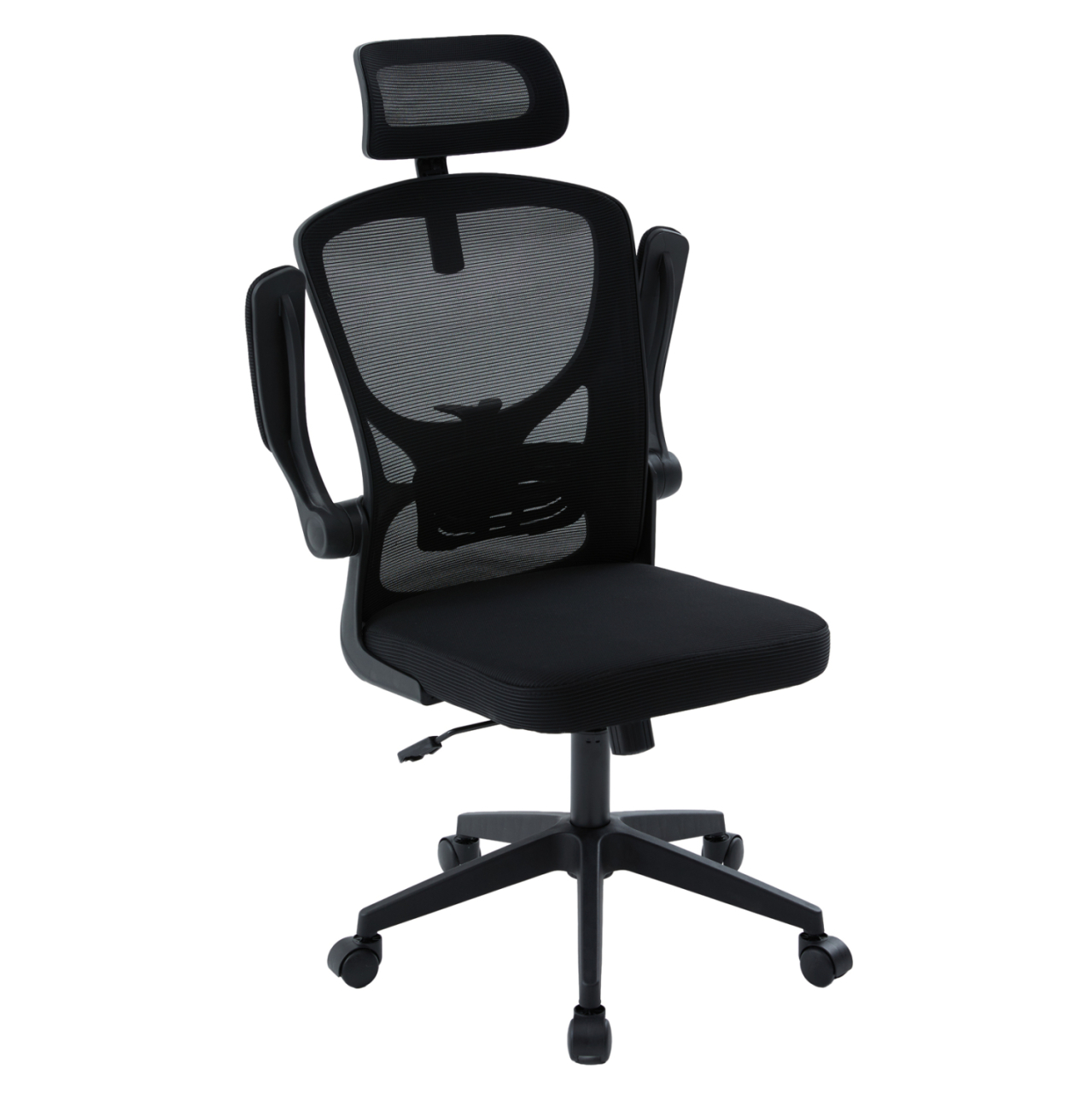 OFFICE CHAIR FLOATER HM1230.01 BLACK MESH FABRIC and PP 62x62x115-125Hcm. [7]