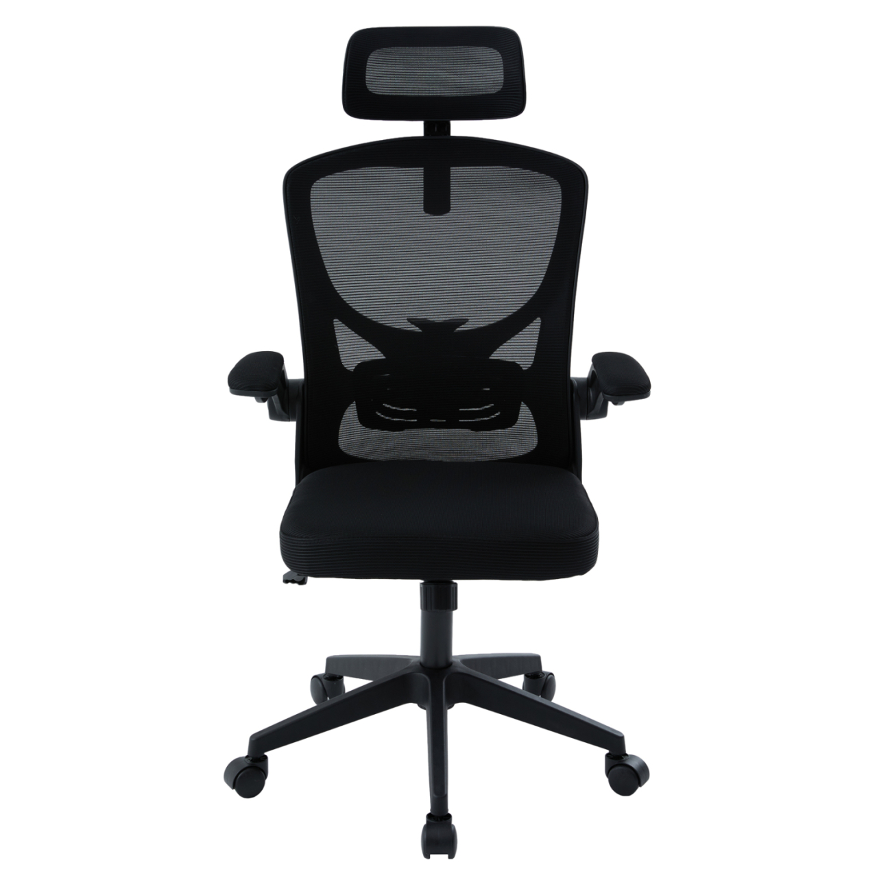 OFFICE CHAIR FLOATER HM1230.01 BLACK MESH FABRIC and PP 62x62x115-125Hcm. [3]