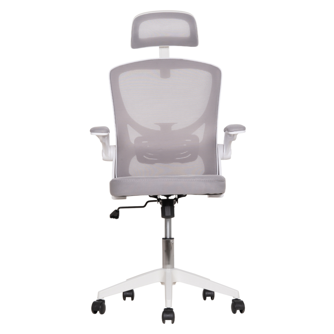 OFFICE CHAIR FLOATER HM1230.02 WHITE PP--LIGHT GREY MESH 62x62x115-125Hcm. [3]