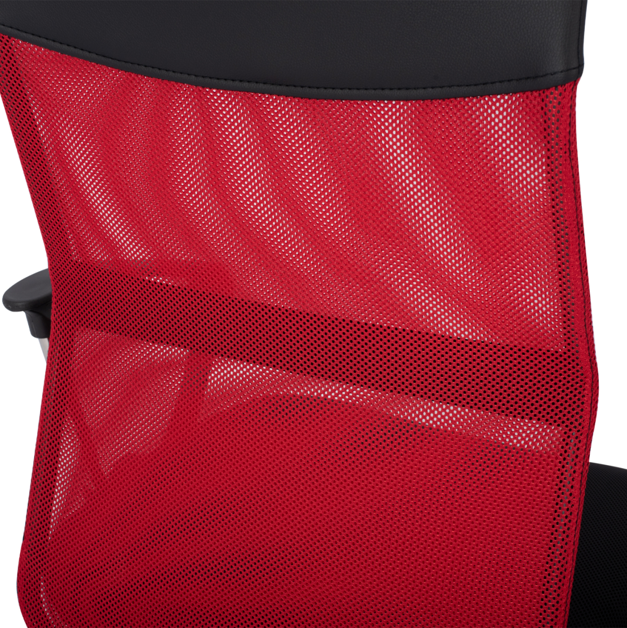 Office chair HM1000.07 Black Red Mesh chromed leg 61x58x118 [10]