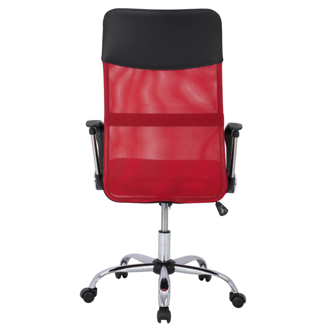 Office chair HM1000.07 Black Red Mesh chromed leg 61x58x118 [6]