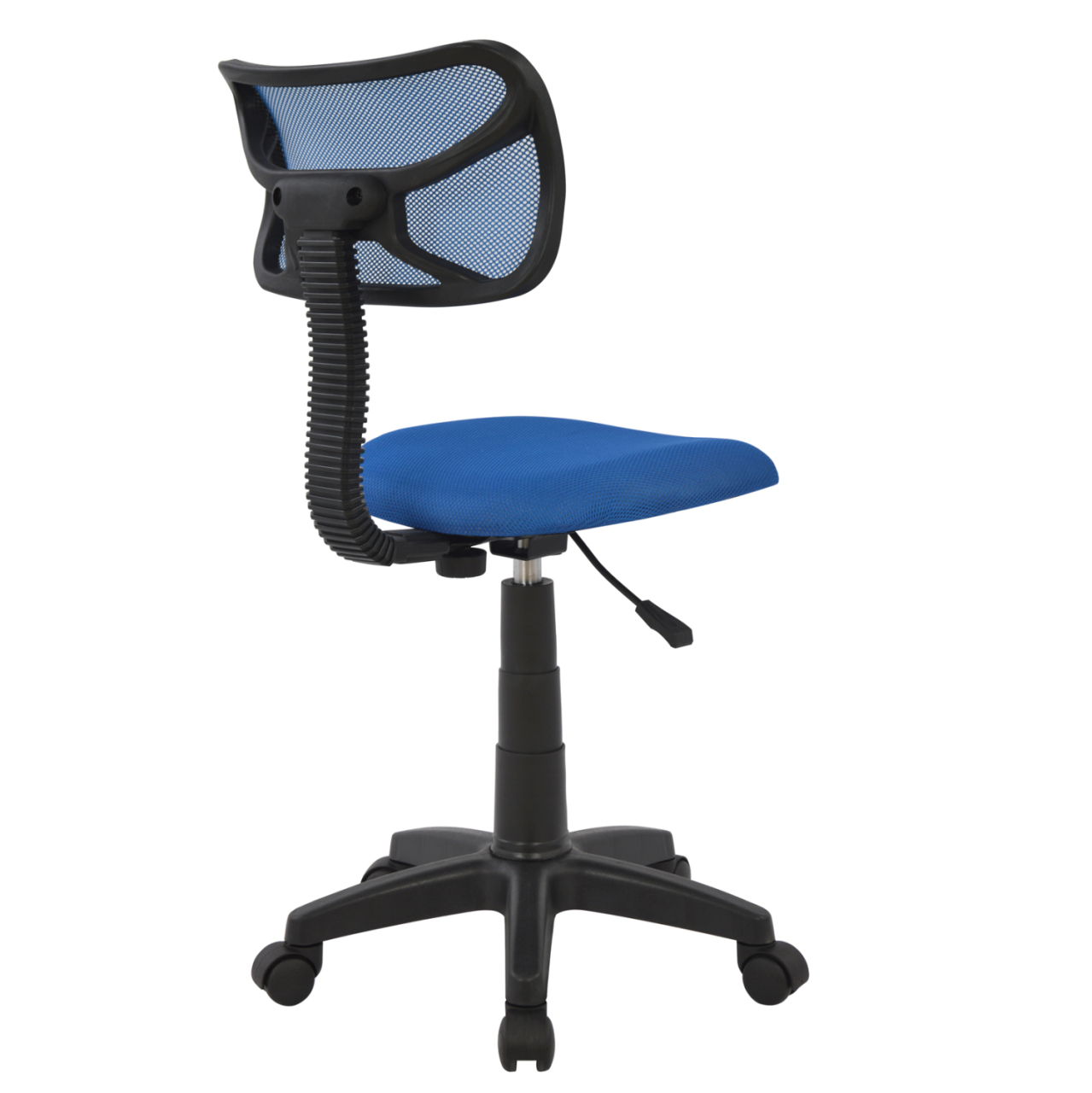 Office chair HM1026.06 blue with mesh fabric 40,5x50,5x91,5 cm. [5]