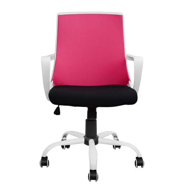 Office chair HM1053.05 Pink with mesh and metal base 58x59x103 cm [3]
