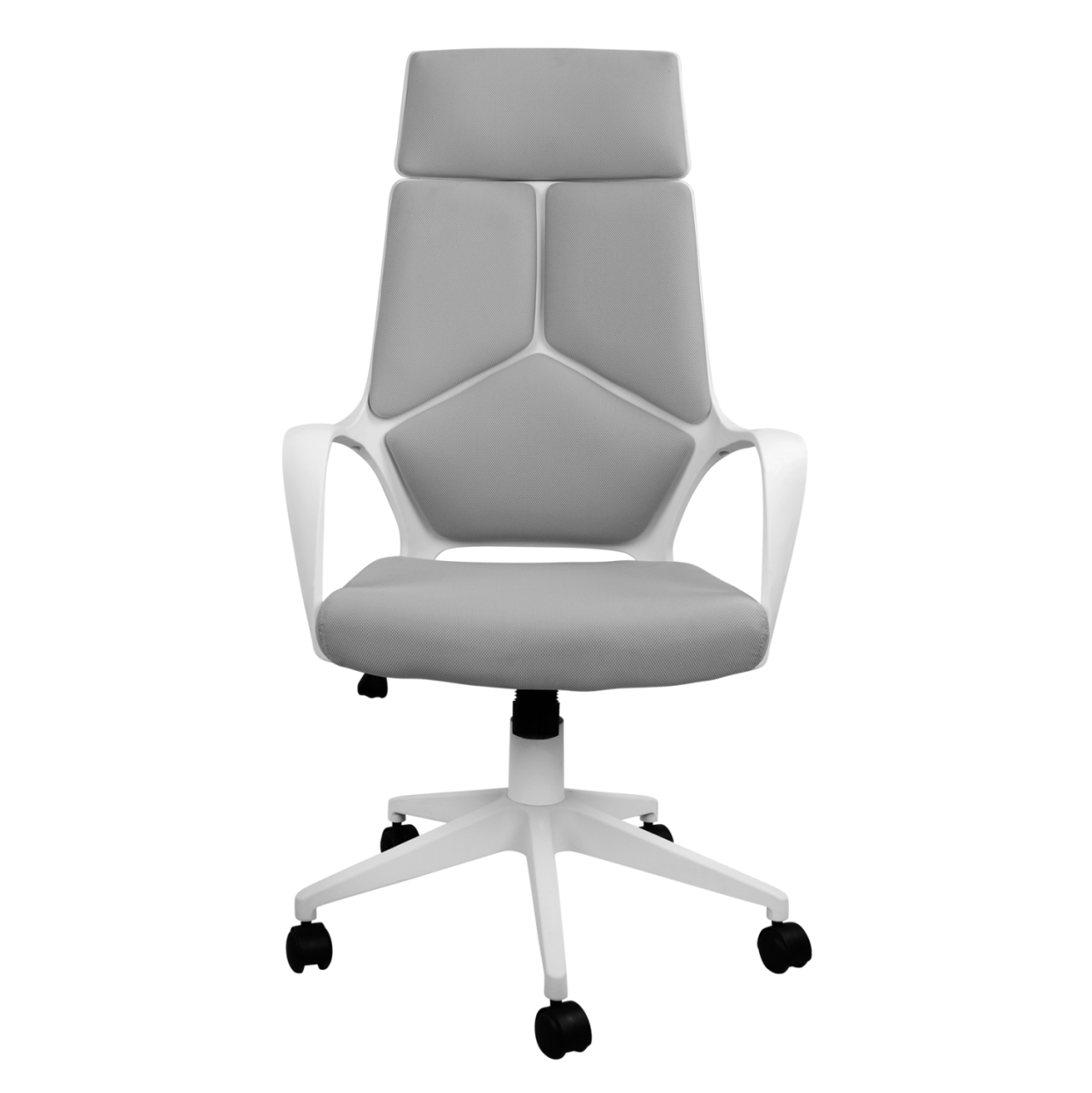 Office chair HM1054.21 Grey and White frame 64x61x126 cm [3]