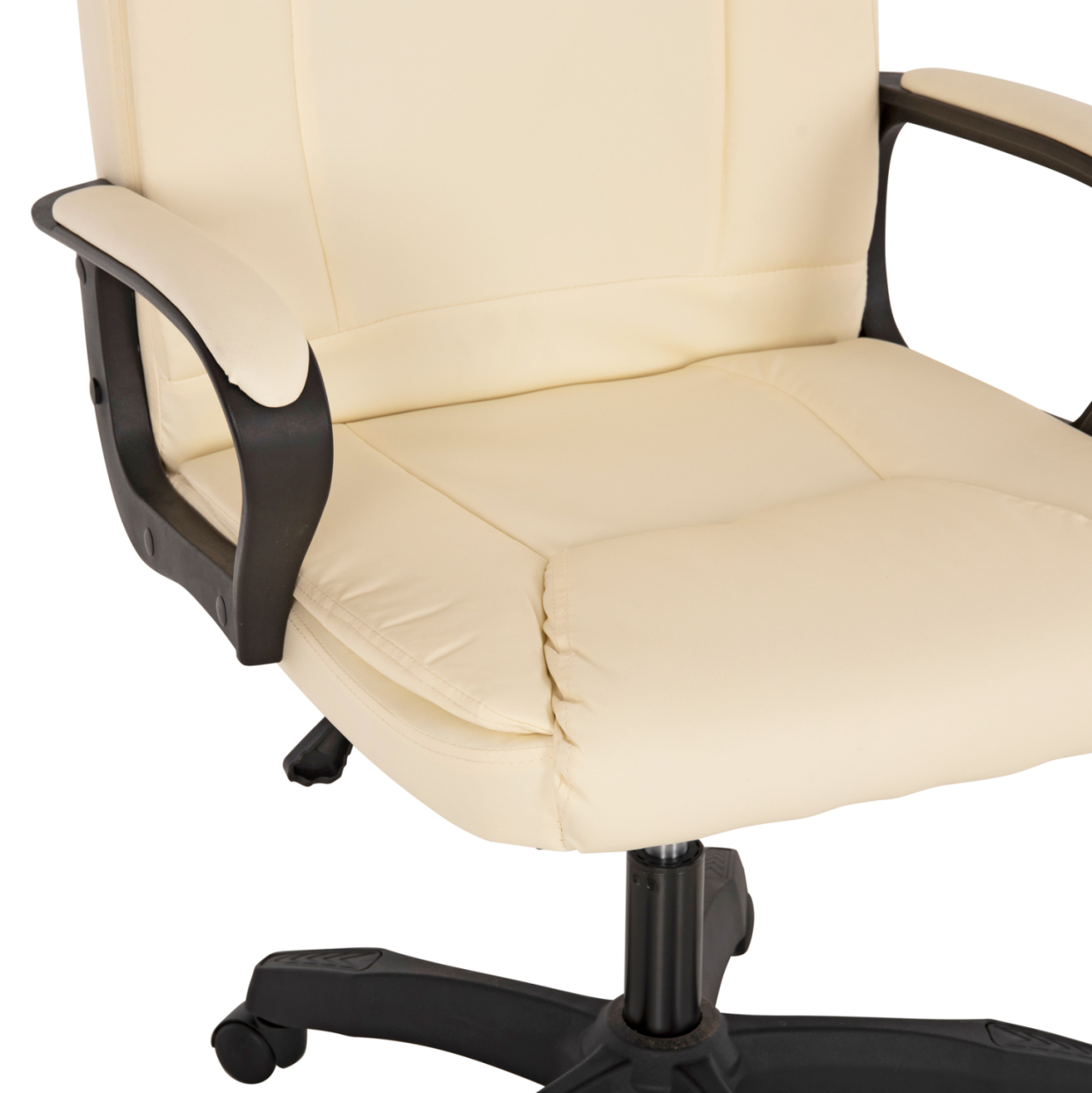 OFFICE CHAIR HM1188.03 ECRU PU LEATHER 63x70x114Hcm. [7]