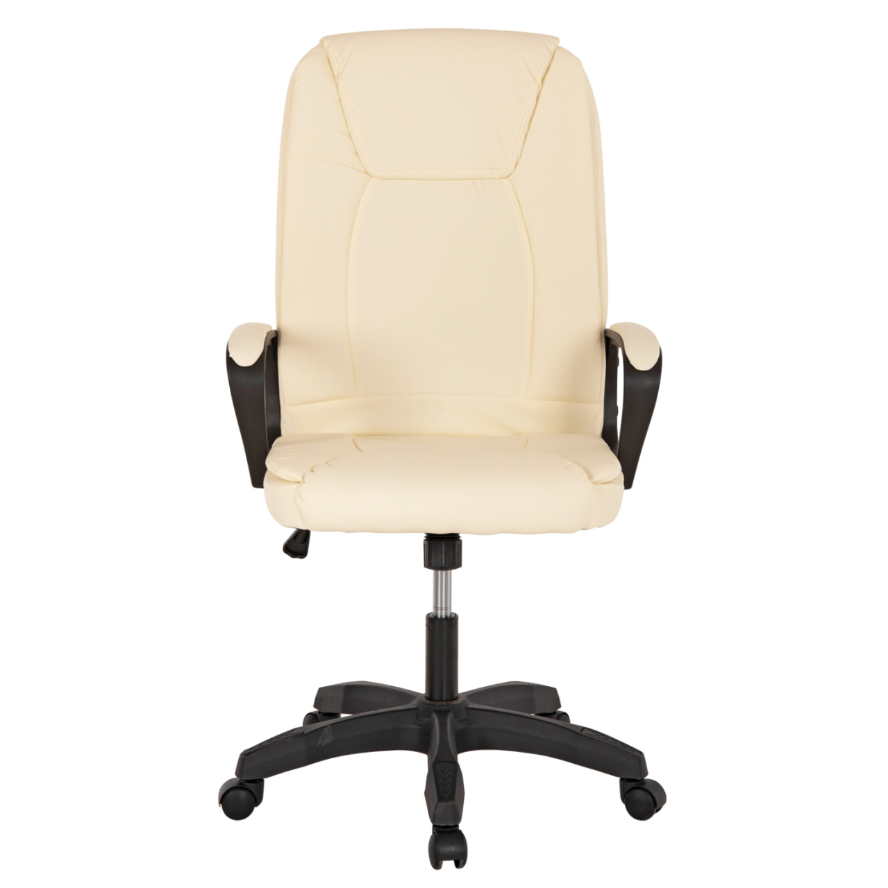 OFFICE CHAIR HM1188.03 ECRU PU LEATHER 63x70x114Hcm. [3]