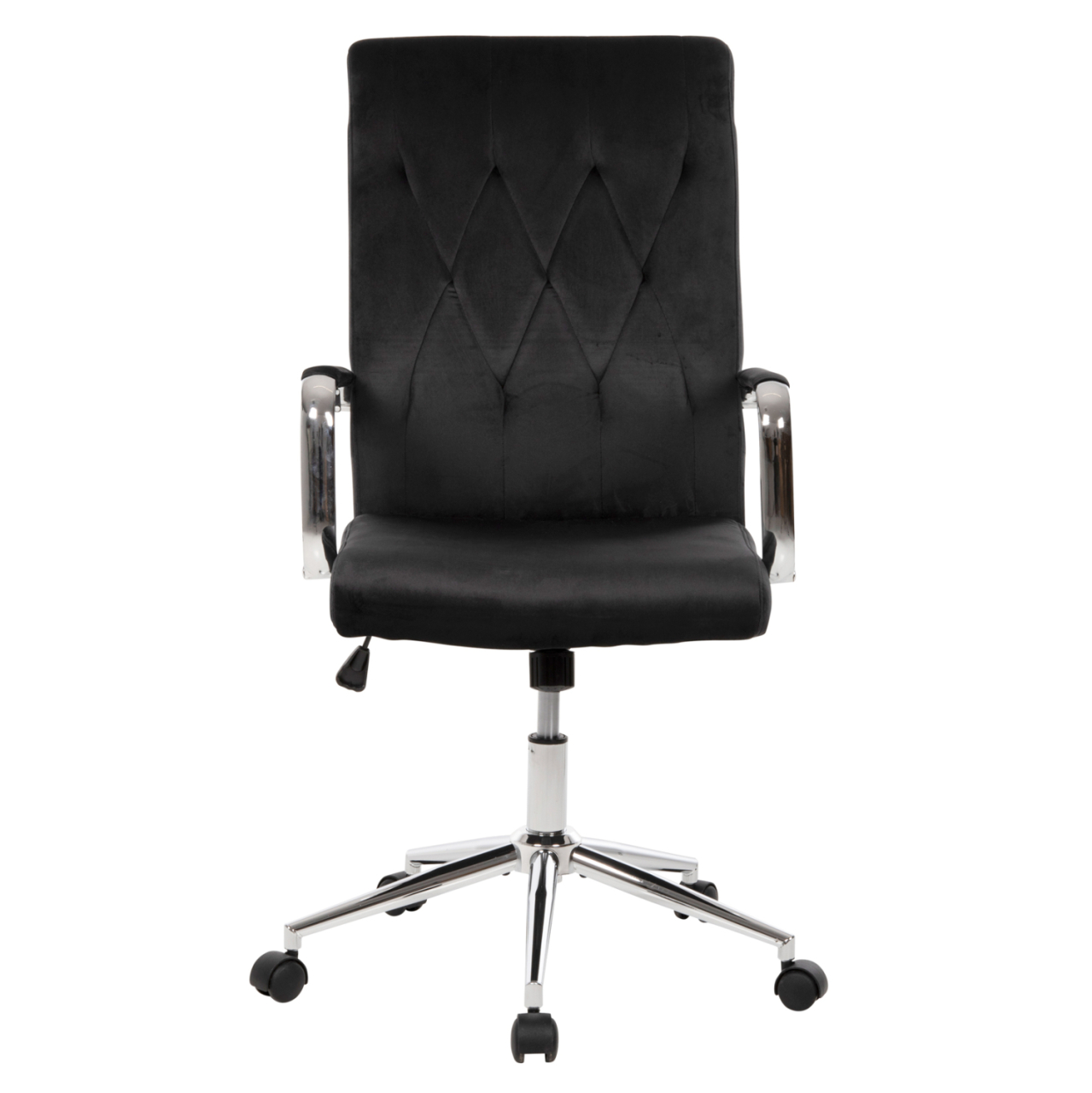 OFFICE CHAIR JOSEF HM1181.04 BLACK VELVET-INOX BASE 58x61x105-113Hcm. [3]
