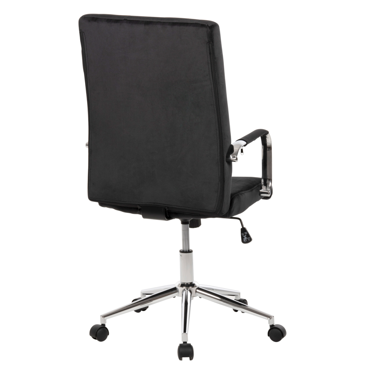OFFICE CHAIR JOSEF HM1181.04 BLACK VELVET-INOX BASE 58x61x105-113Hcm. [5]