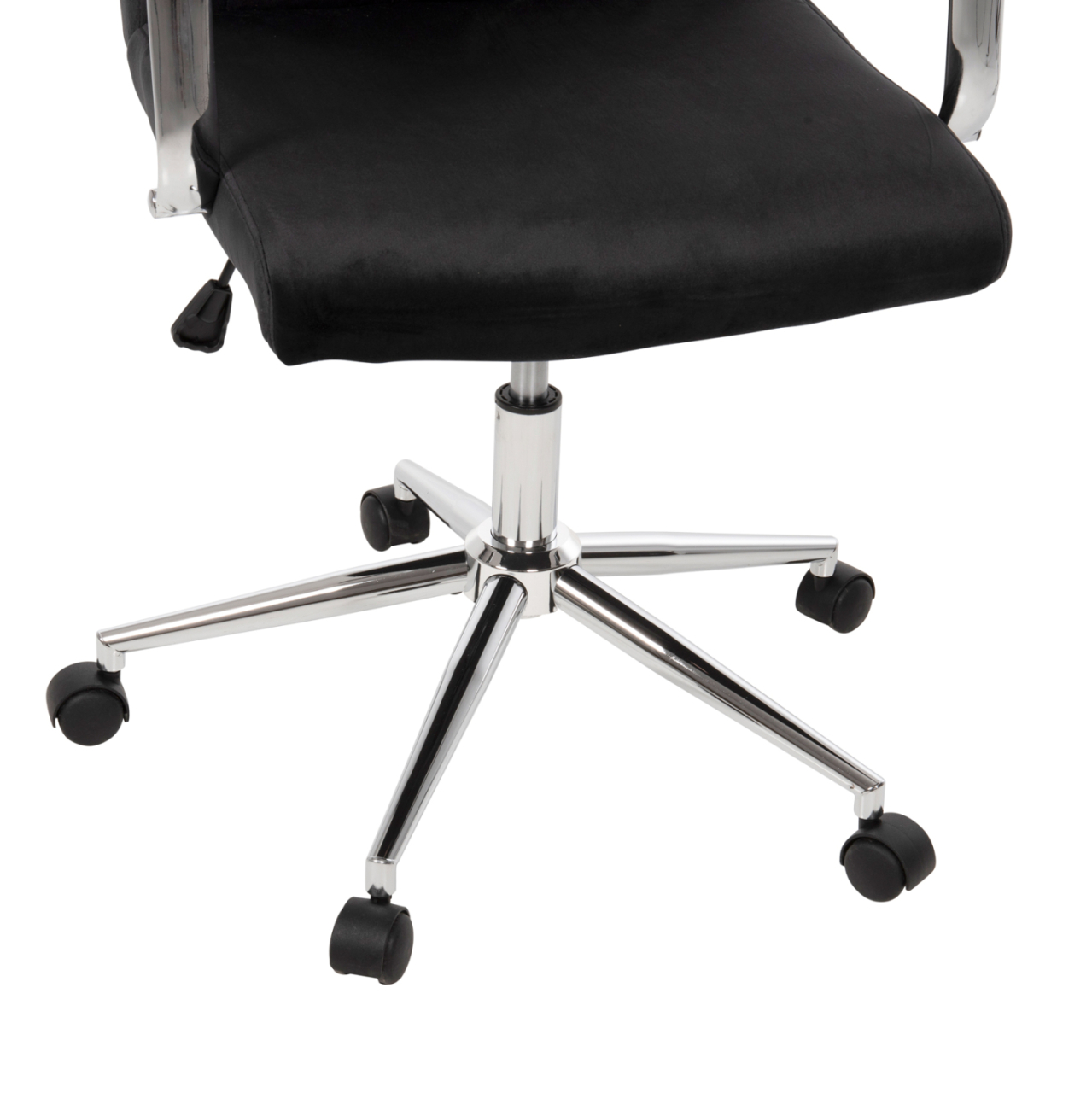 OFFICE CHAIR JOSEF HM1181.04 BLACK VELVET-INOX BASE 58x61x105-113Hcm. [9]