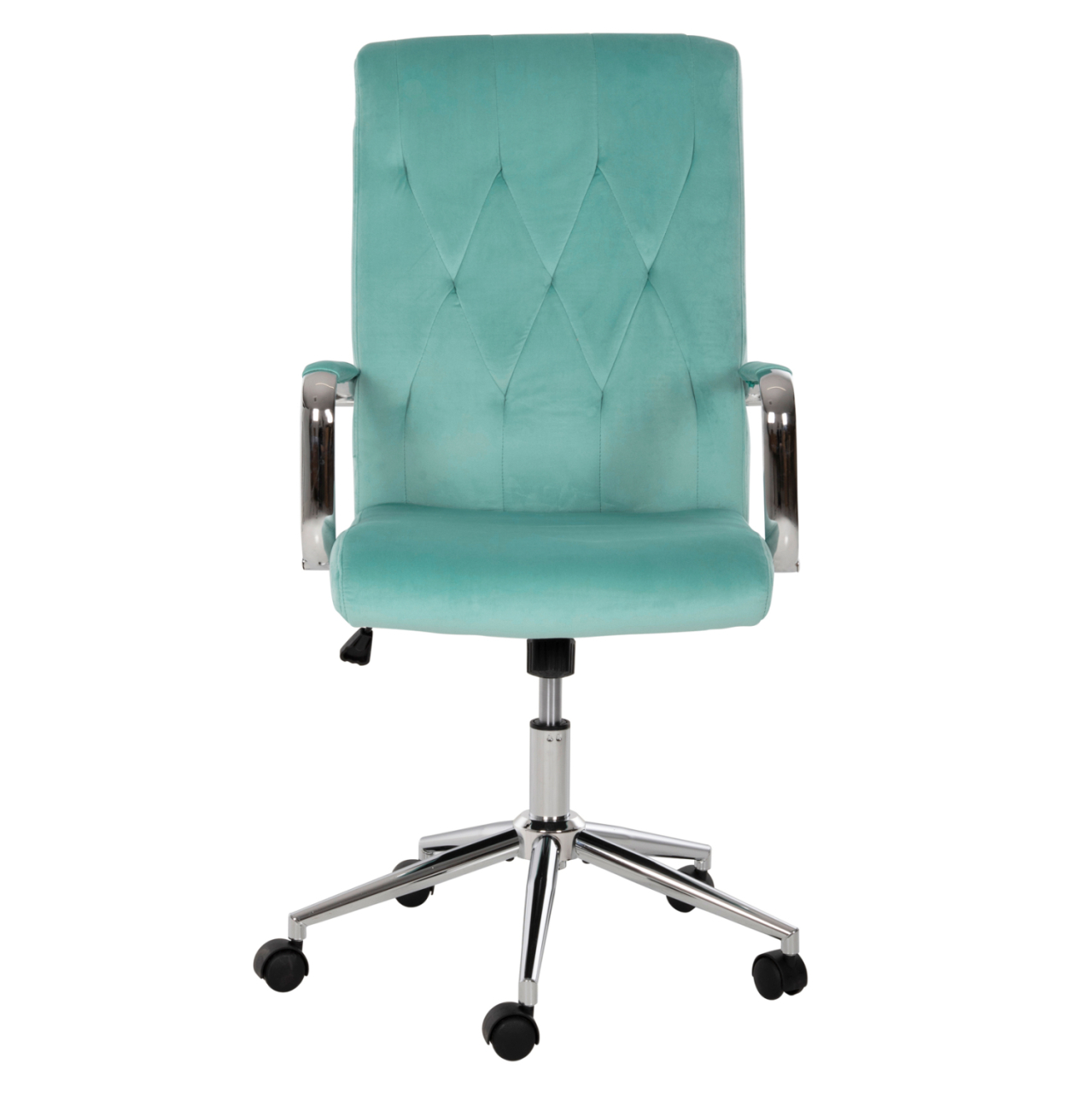 OFFICE CHAIR JOSEF HM1181.08 MINT VELVET-INOX BASE 58x61x105-113Hcm. [3]
