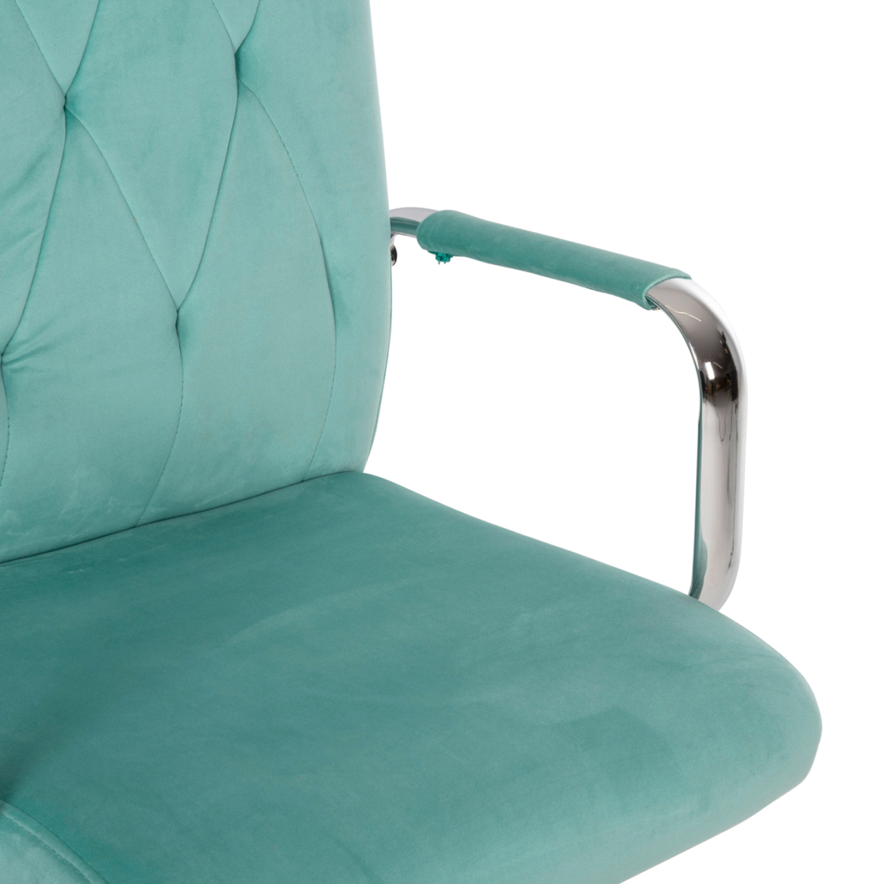 OFFICE CHAIR JOSEF HM1181.08 MINT VELVET-INOX BASE 58x61x105-113Hcm. [8]