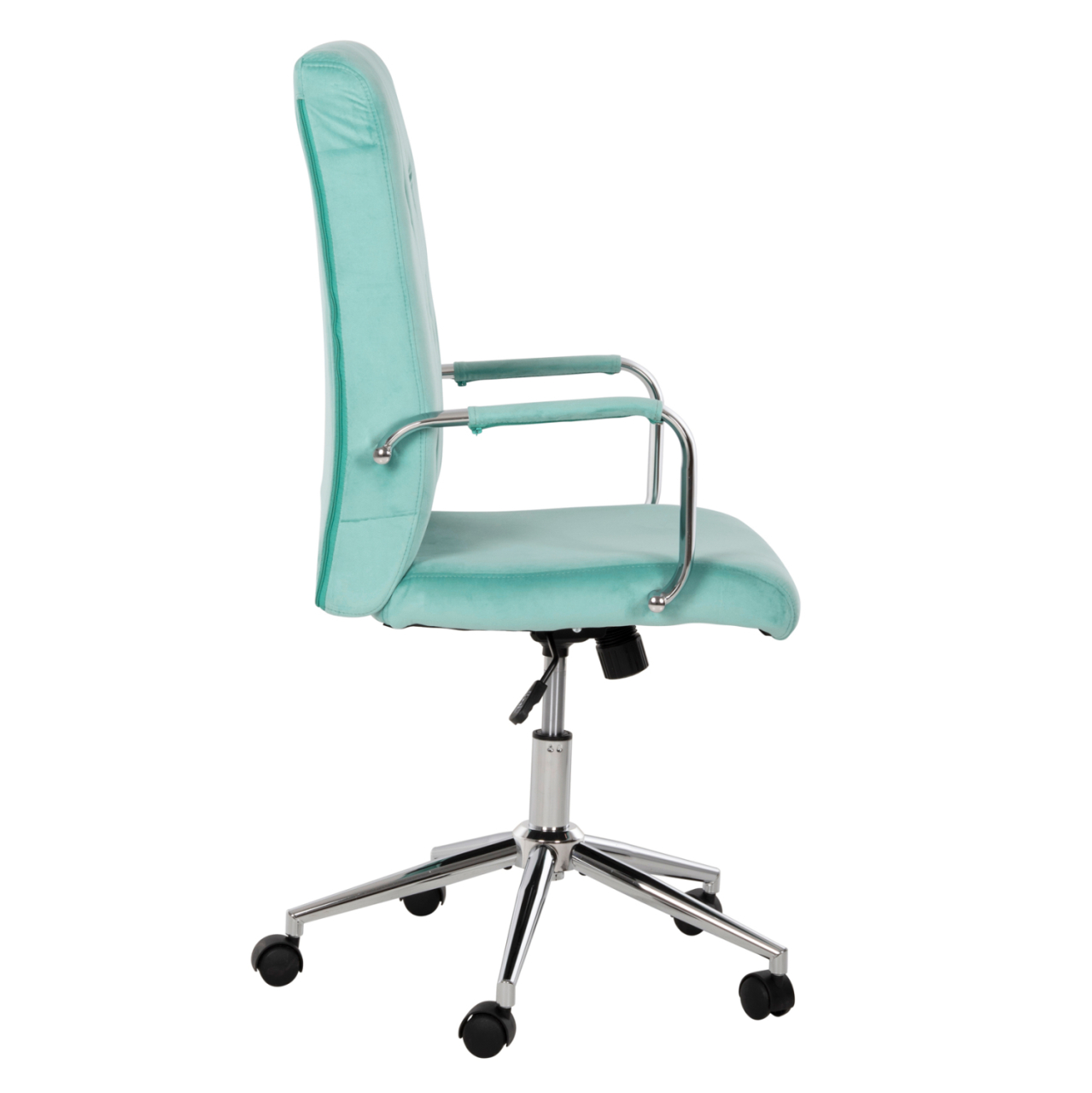 OFFICE CHAIR JOSEF HM1181.08 MINT VELVET-INOX BASE 58x61x105-113Hcm. [4]
