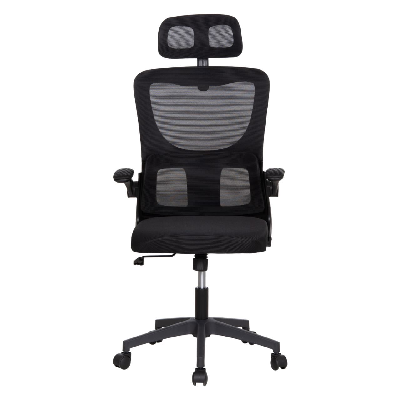OFFICE CHAIR KESI HM1222.01 BLACK MESH FABRIC and PP 61x62x125Hcm. [3]