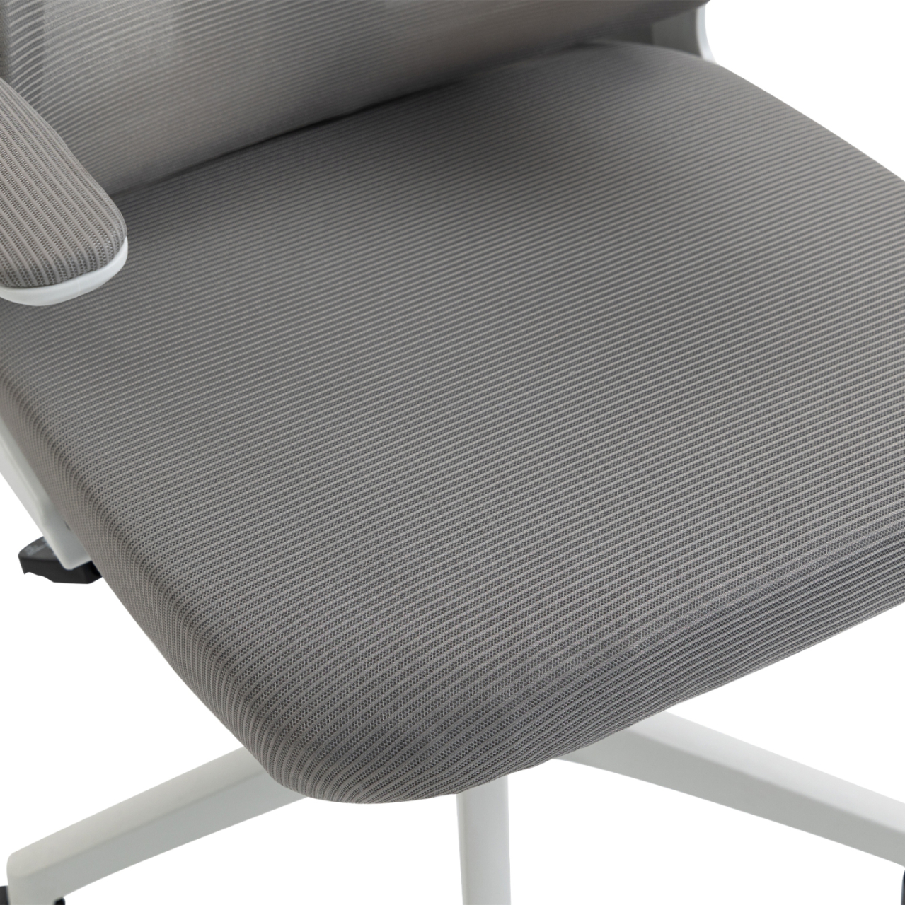 OFFICE CHAIR KESI HM1222.02 LIGHT GREY MESH FABRIC--WHITE PP 52x50x122Hcm. [8]
