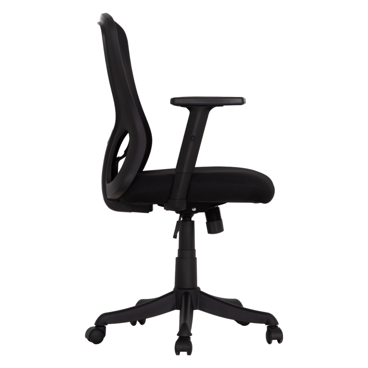 OFFICE CHAIR KRAM HM1208.01 BLACK FRAME--BLACK MESH FABRIC 64x64x100-108Hcm. [4]