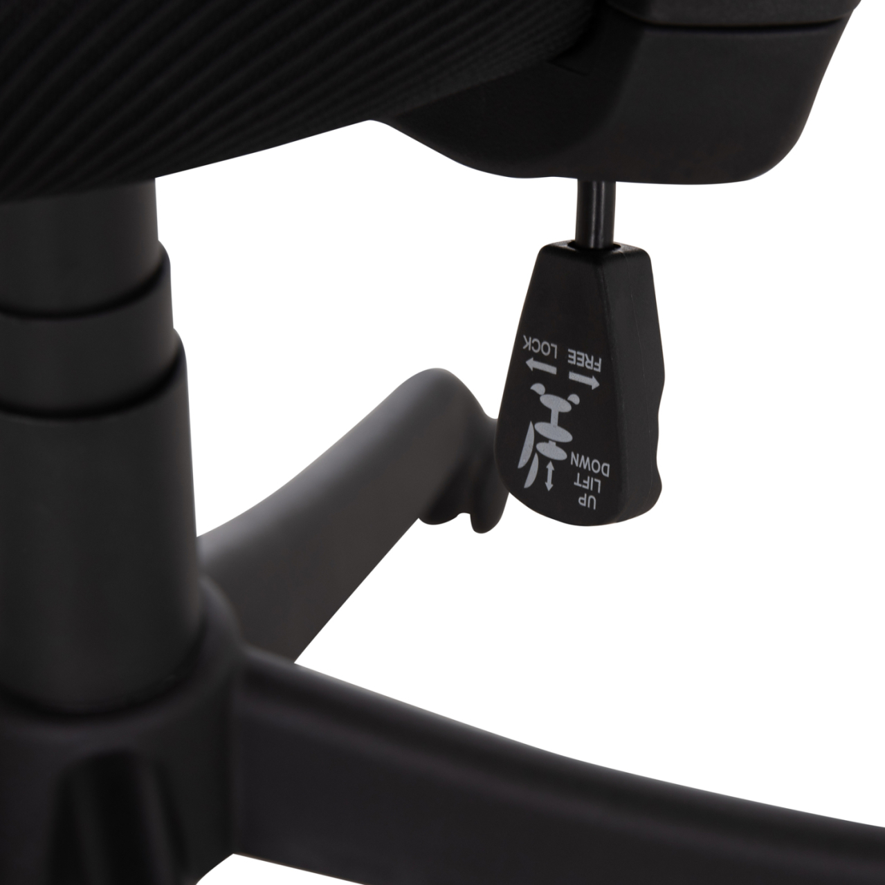 OFFICE CHAIR KRAM HM1208.01 BLACK FRAME--BLACK MESH FABRIC 64x64x100-108Hcm. [9]