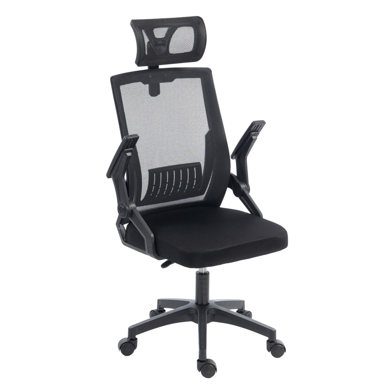 OFFICE CHAIR MATRON HM1226.01 BLACK PP and MESH FABRIC 47x47x128Hcm. [7]
