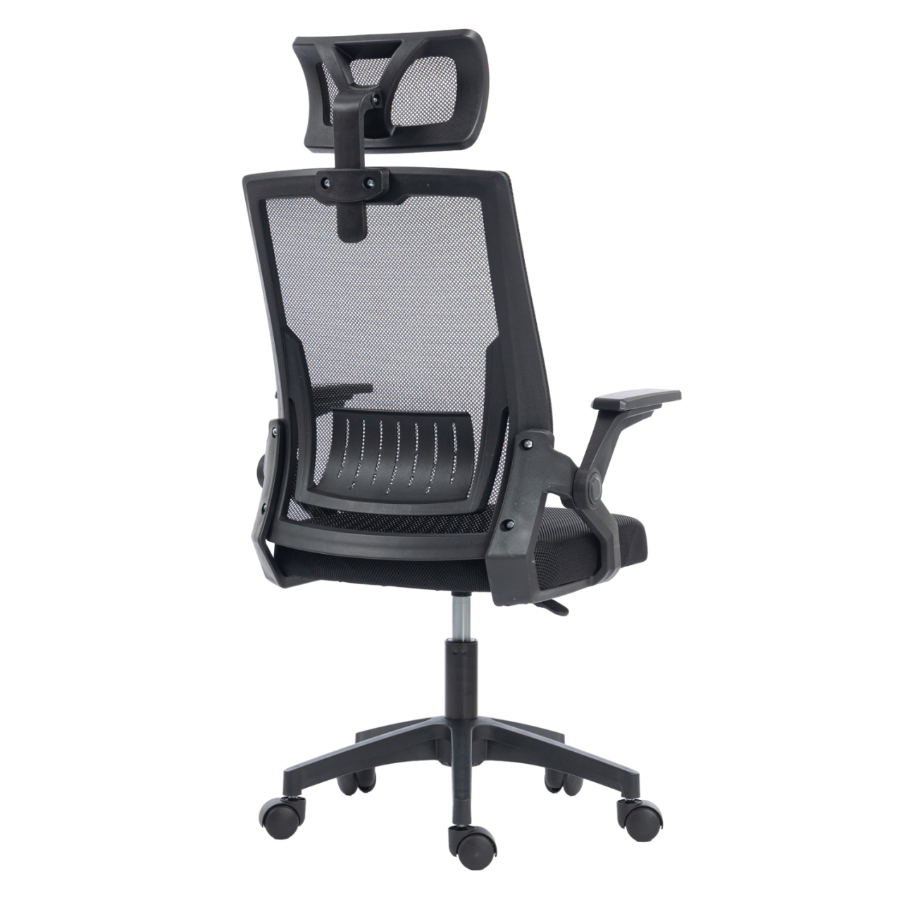 OFFICE CHAIR MATRON HM1226.01 BLACK PP and MESH FABRIC 47x47x128Hcm. [5]