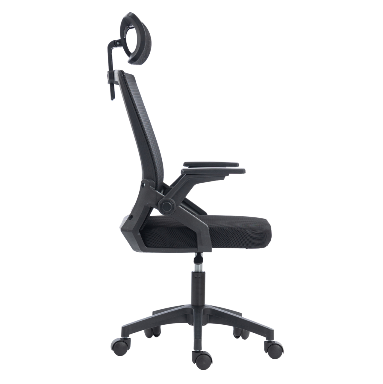 OFFICE CHAIR MATRON HM1226.01 BLACK PP and MESH FABRIC 47x47x128Hcm. [4]
