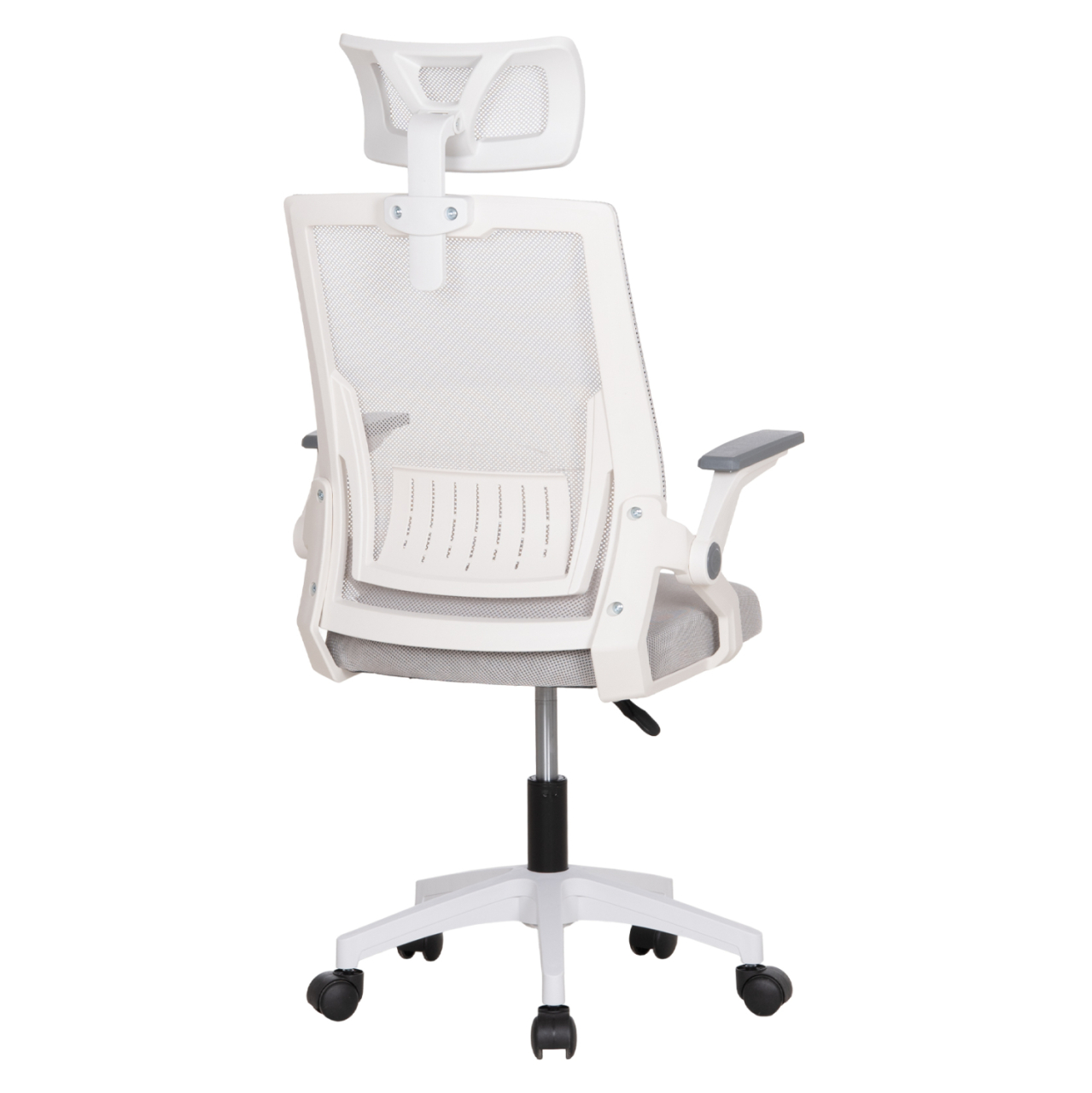 OFFICE CHAIR MATRON HM1226.02 WHITE PP--LIGHT GREY MESH FABRIC 59x55x115Hcm. [5]