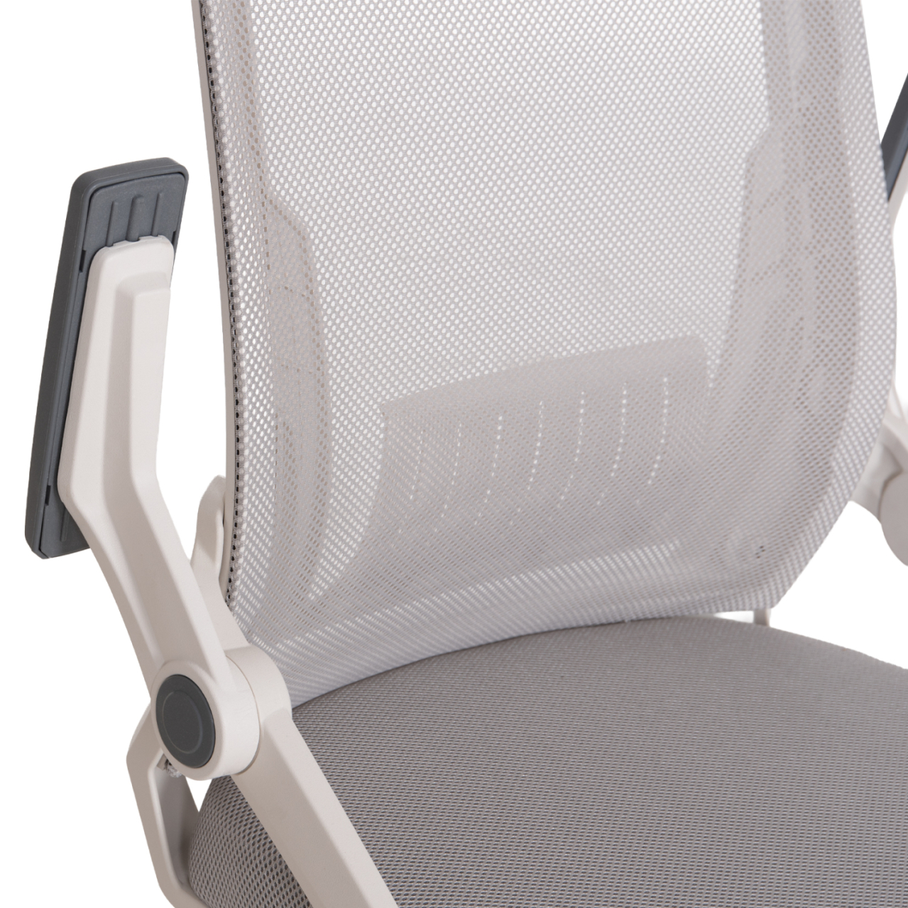 OFFICE CHAIR MATRON HM1226.02 WHITE PP--LIGHT GREY MESH FABRIC 59x55x115Hcm. [9]