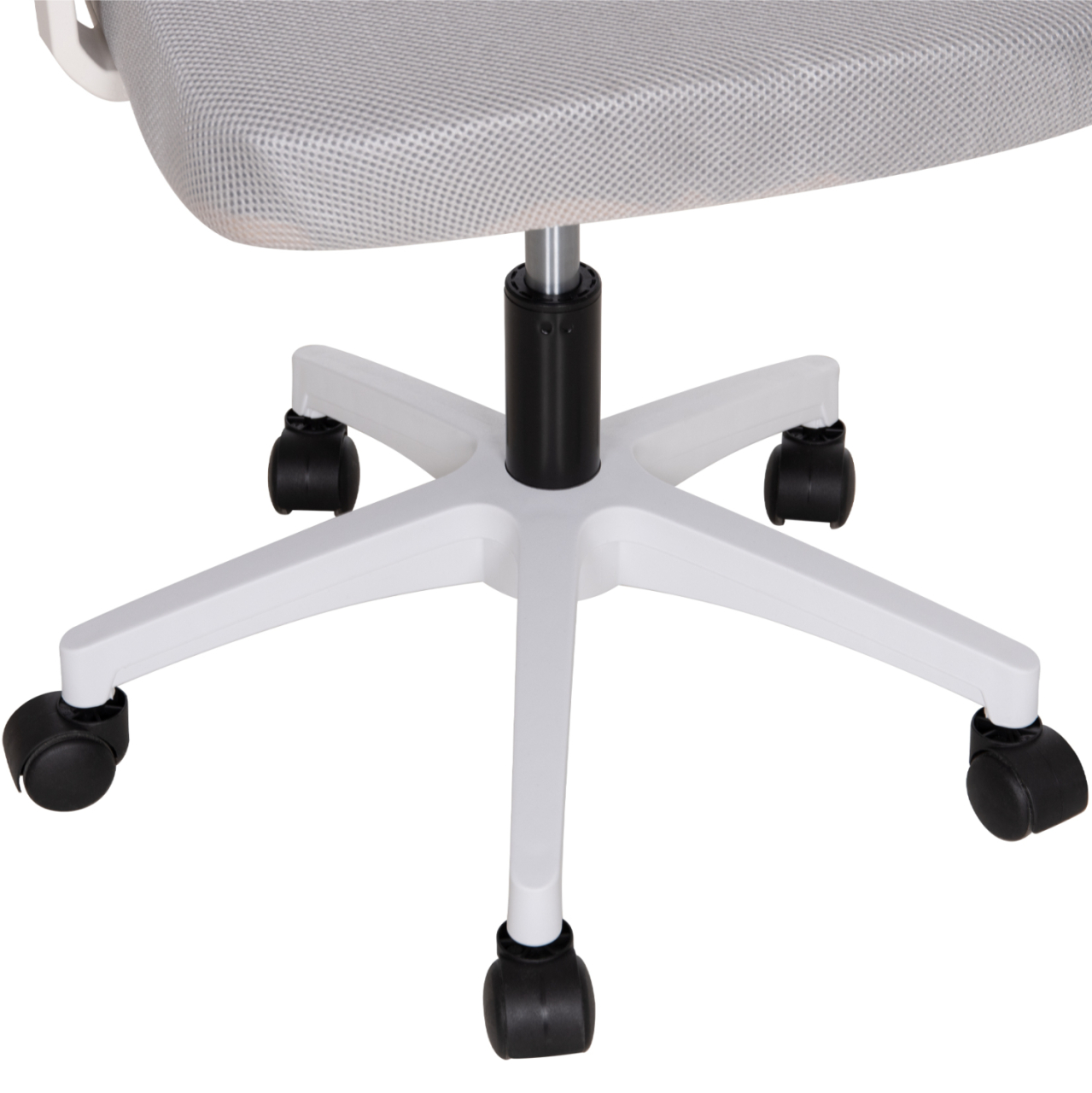 OFFICE CHAIR MATRON HM1226.02 WHITE PP--LIGHT GREY MESH FABRIC 59x55x115Hcm. [10]