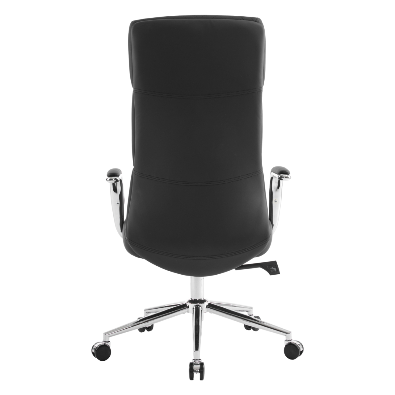 OFFICE CHAIR MEITE HM18353.01 BLACK PU LEATHER--CHROMED BASE 66x71x127Hcm. [5]