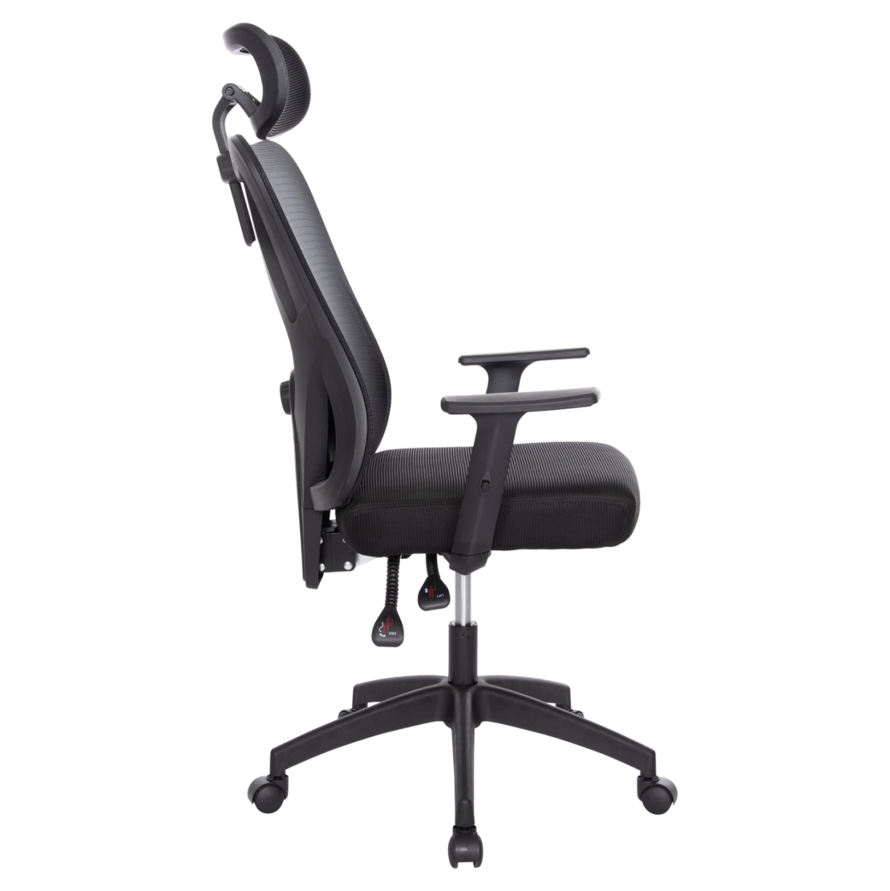OFFICE CHAIR MEXER ΗΜ1195.01 BLACK MESH-BLACK PP BASE 68x70x136Hcm. [4]