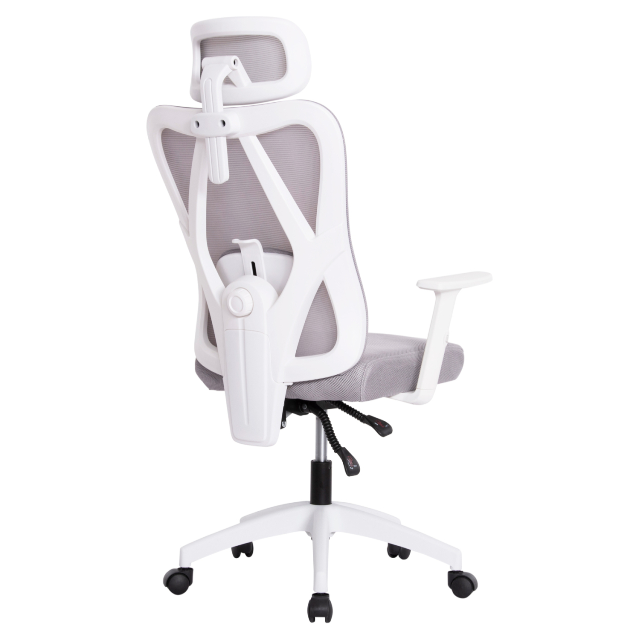 OFFICE CHAIR MEXER HM1195.02 GREY MESH-WHITE PP BASE 68x70x136Hcm. [6]