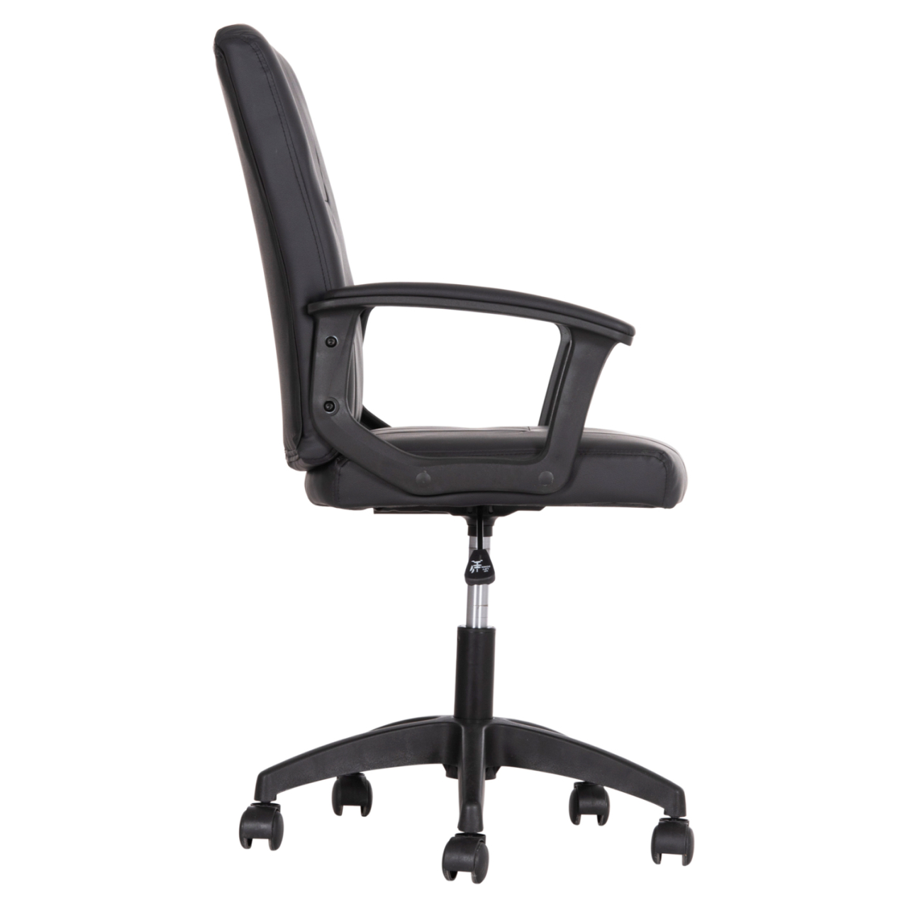 OFFICE CHAIR NIM HM1200.01 BLACK PVC-BLACK FRAME AND BASE 58x65x100Hcm. [4]
